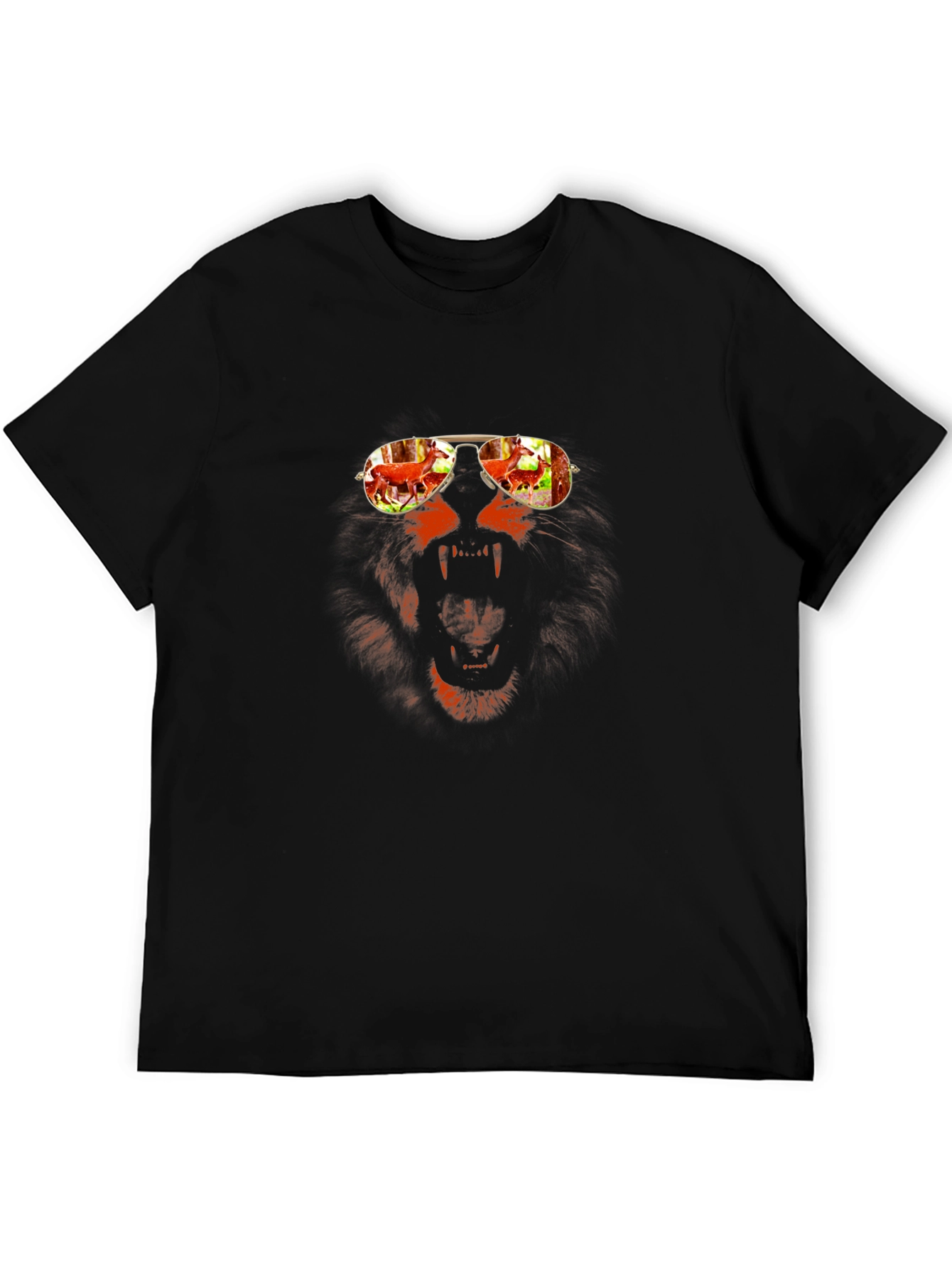 Lion Sunglasses Graphic Tee