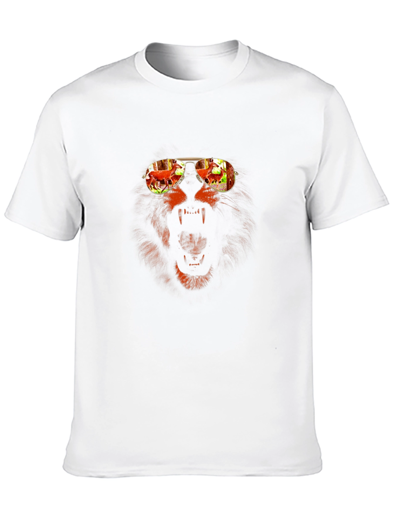 Lion Sunglasses Graphic Tee
