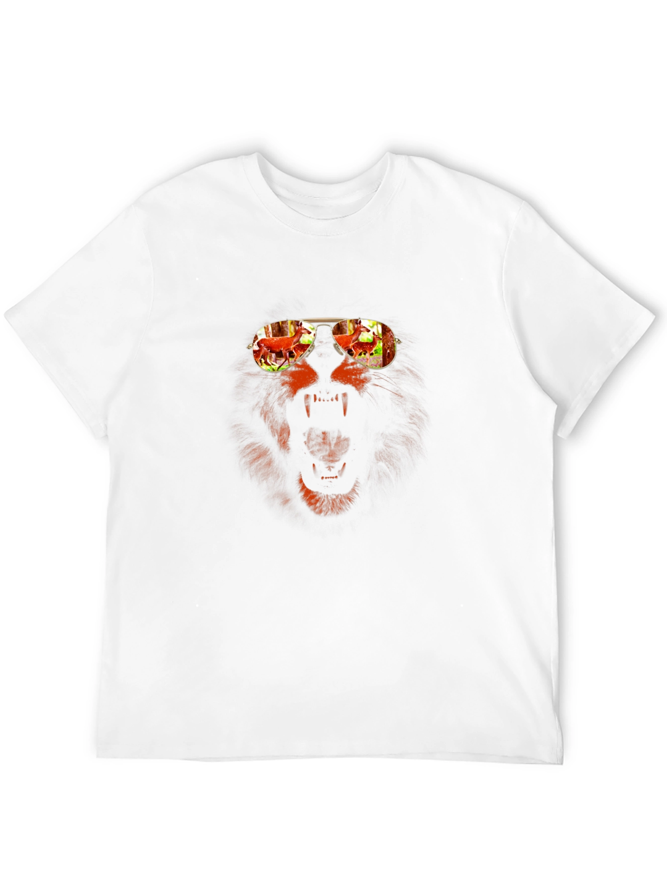 Lion Sunglasses Graphic Tee