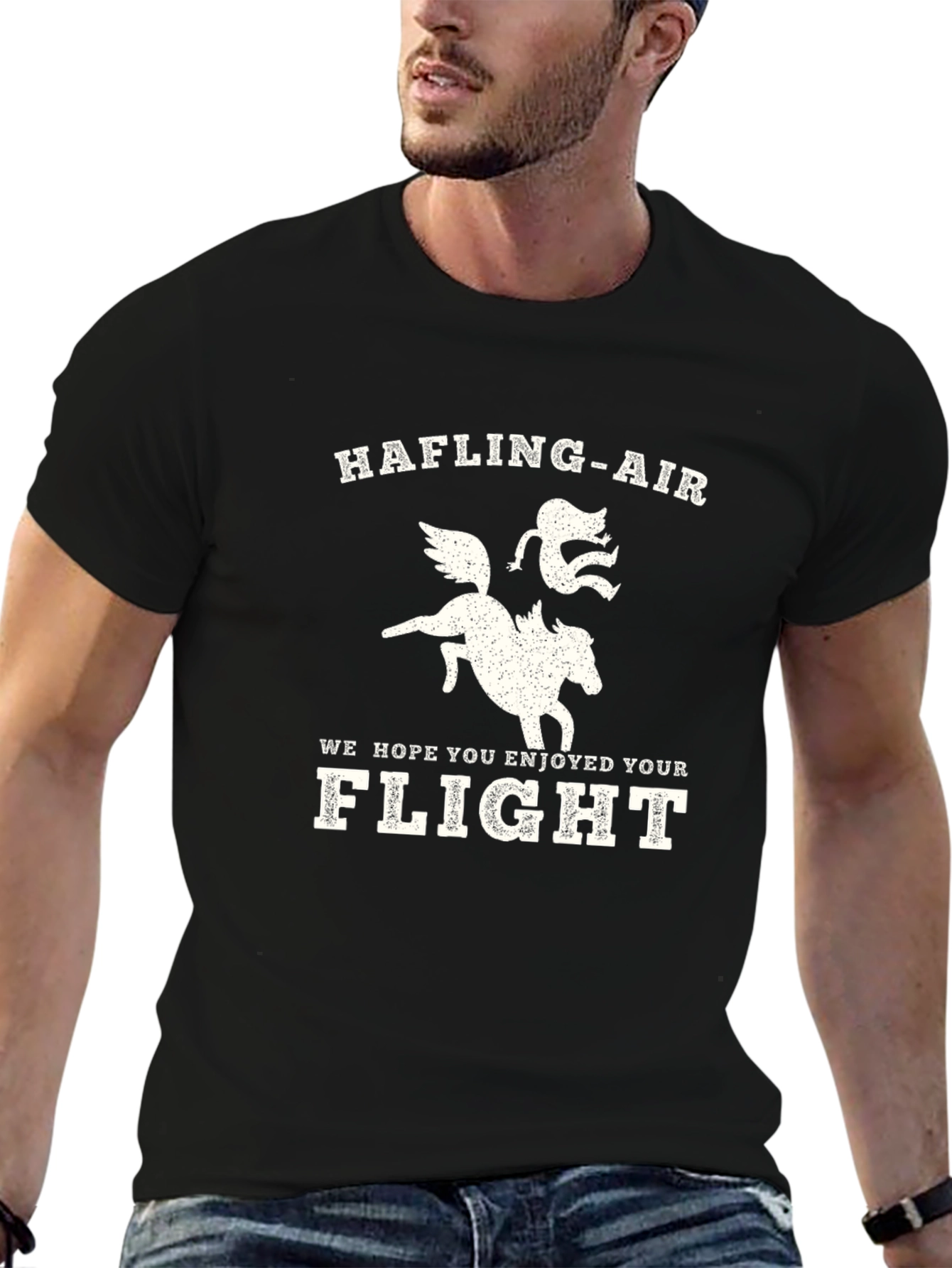 Hafling-Air Flight T-Shirt: Fantasy Travel Tee