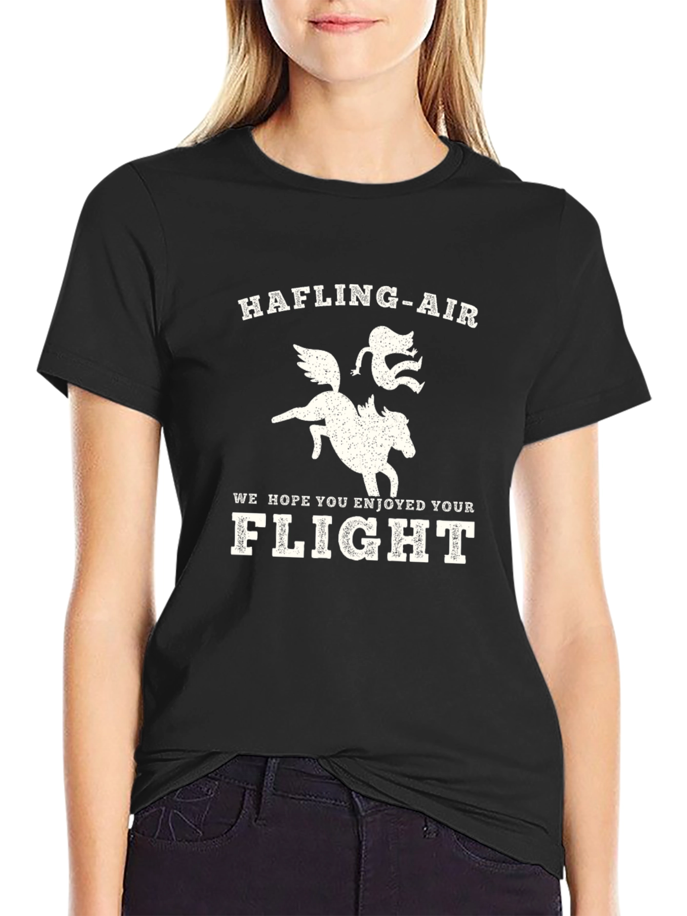 Hafling-Air Flight T-Shirt: Fantasy Travel Tee