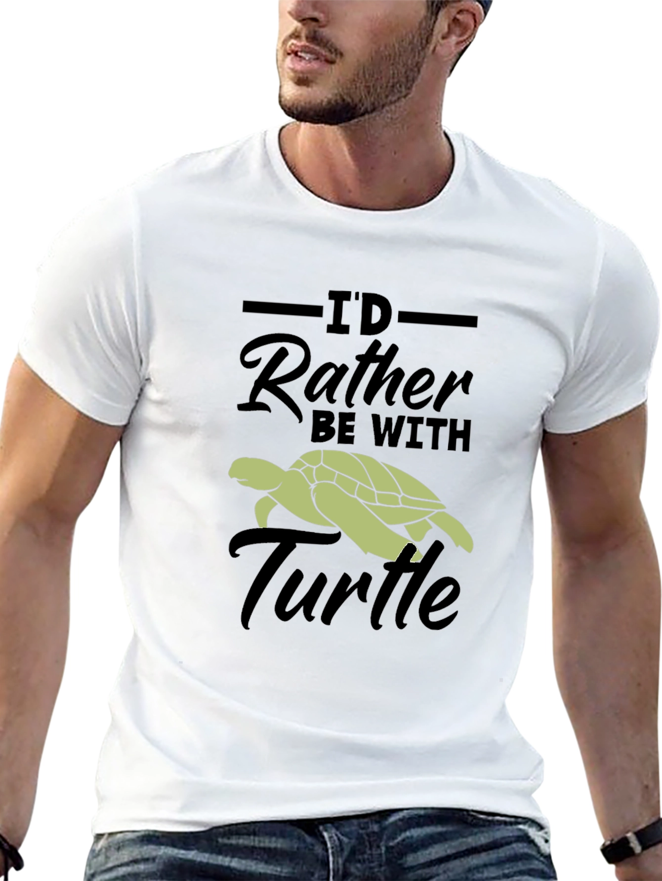 Id Rather Be With Turtle T-Shirt