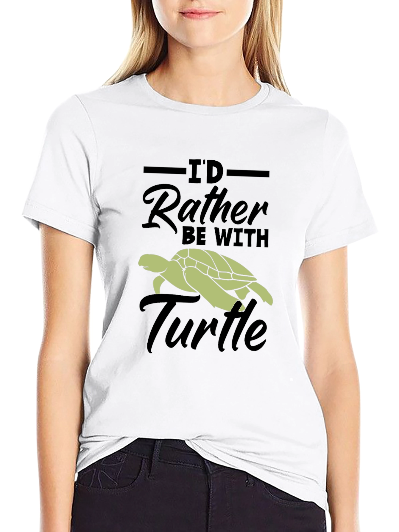 Id Rather Be With Turtle T-Shirt