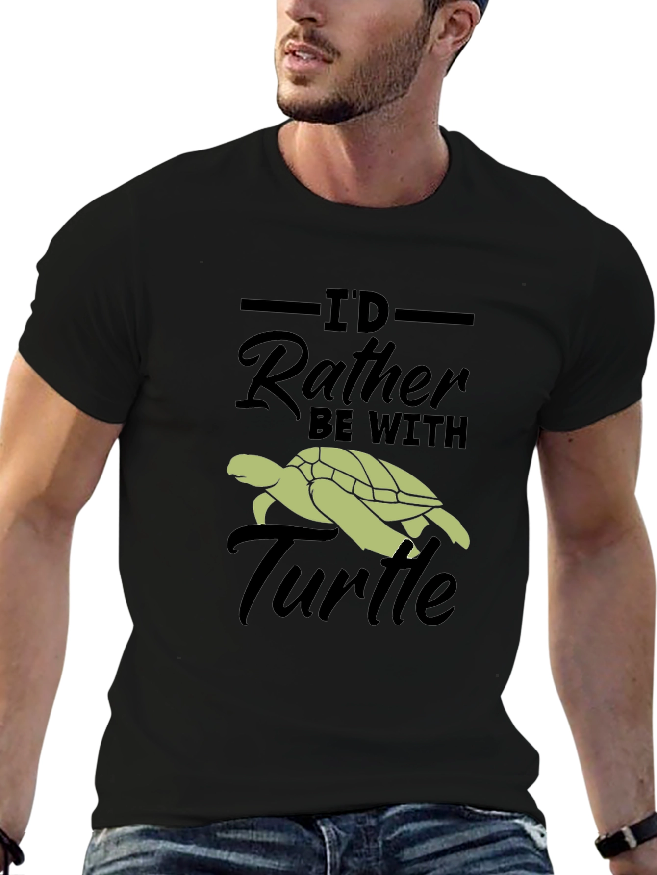 Id Rather Be With Turtle T-Shirt