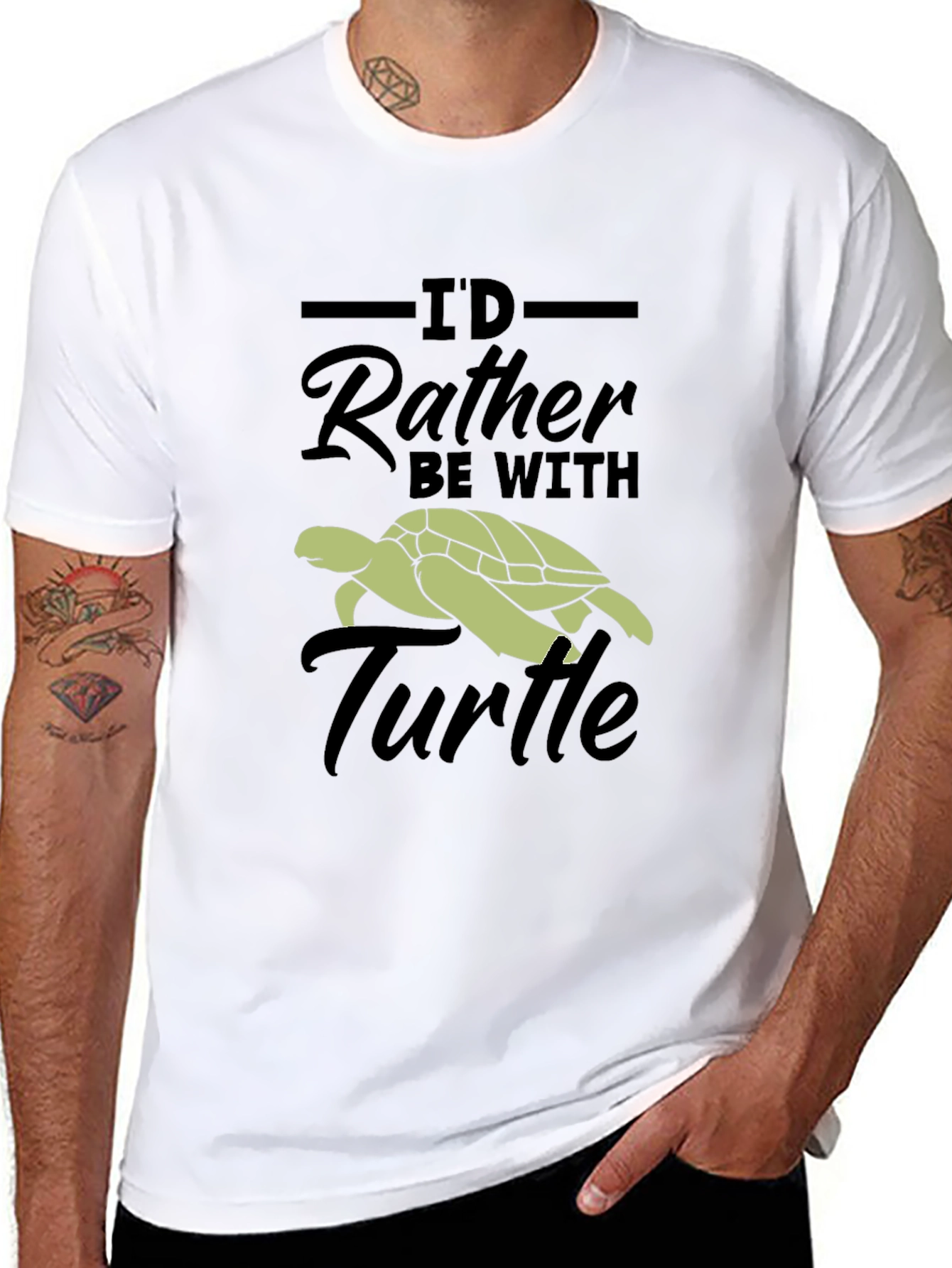 Id Rather Be With Turtle T-Shirt