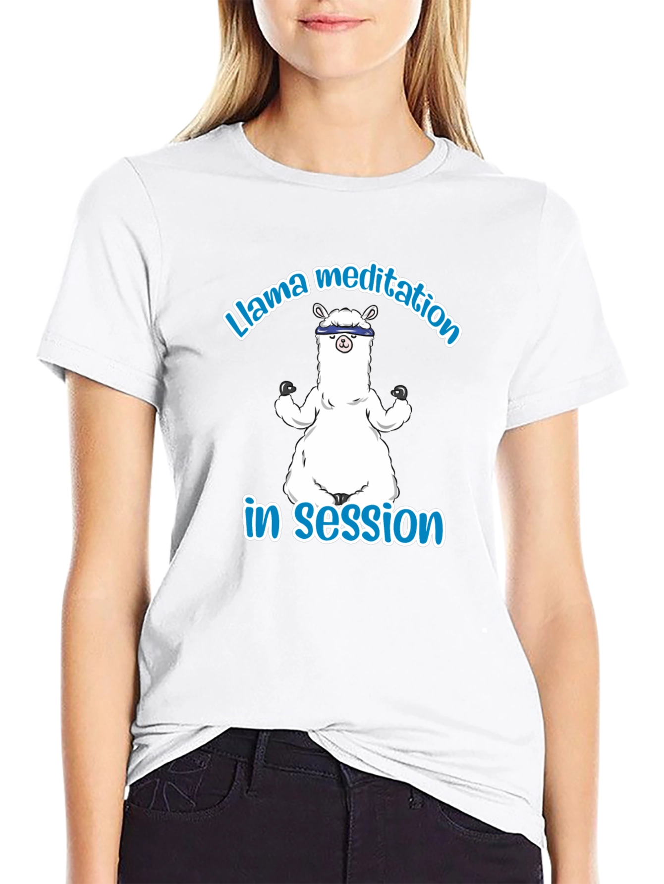 Llama Meditation T-Shirt - Relaxed Fit