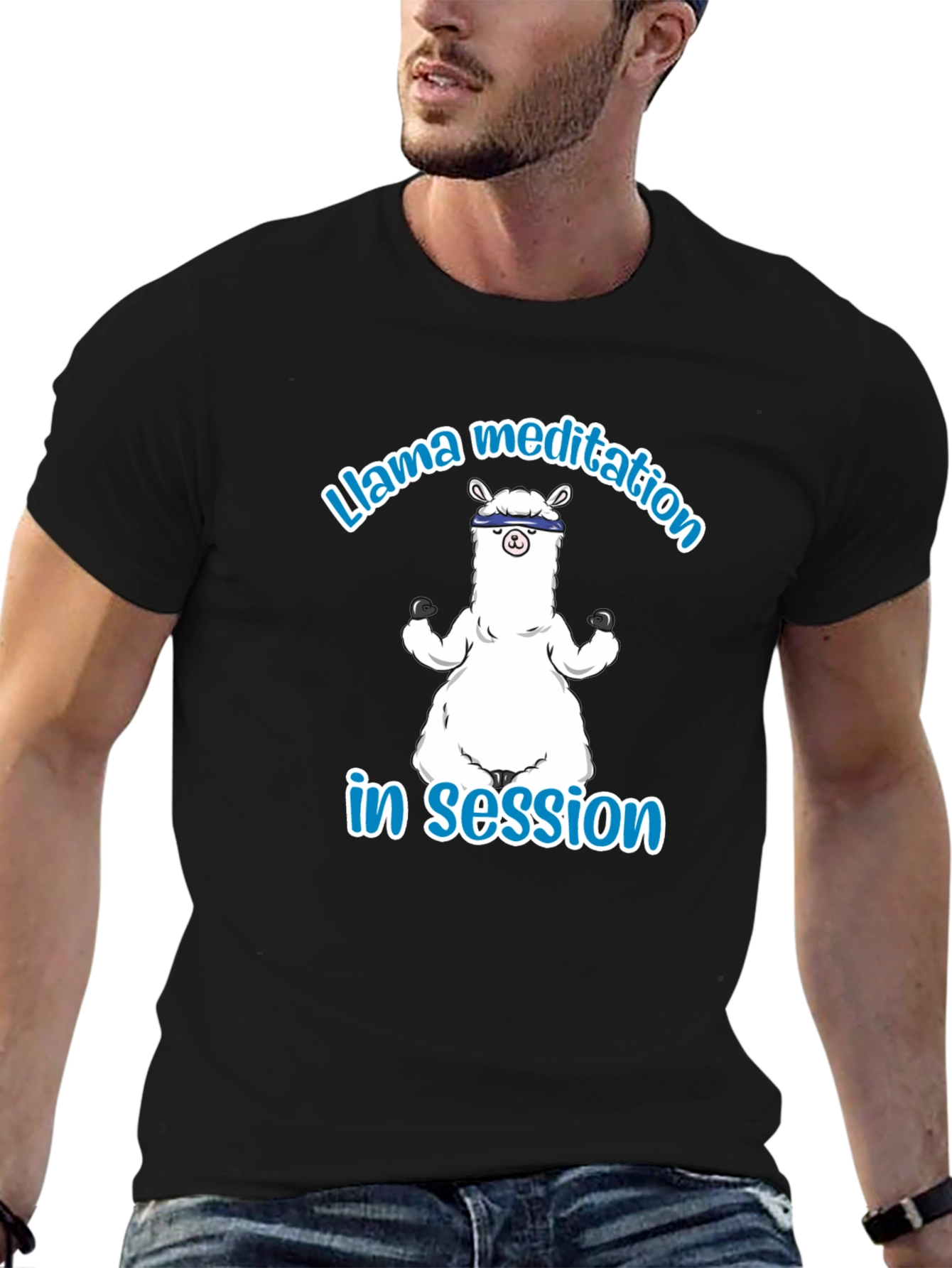 Llama Meditation T-Shirt - Relaxed Fit