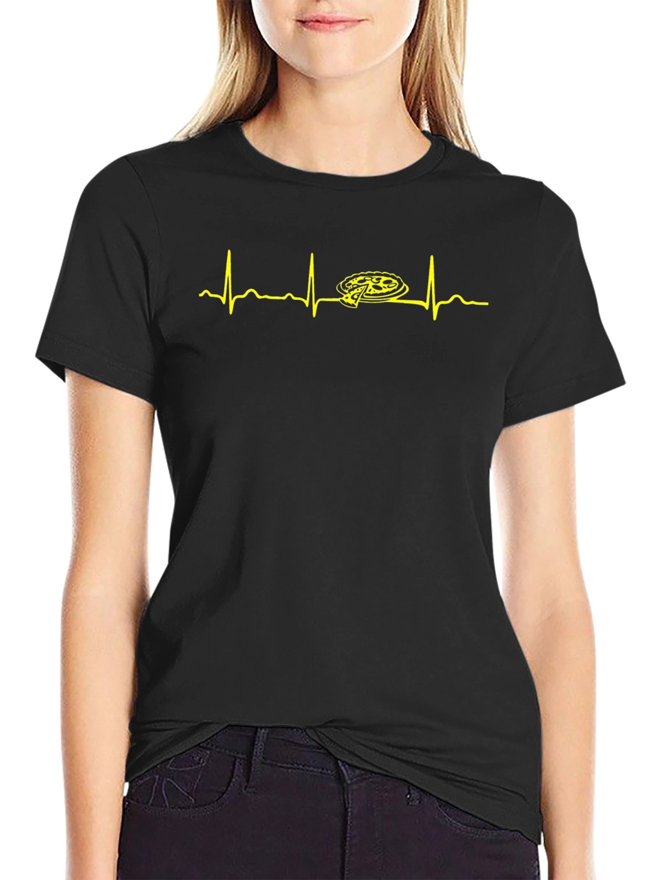 Pizza Heartbeat T-Shirt - Foodie Tee