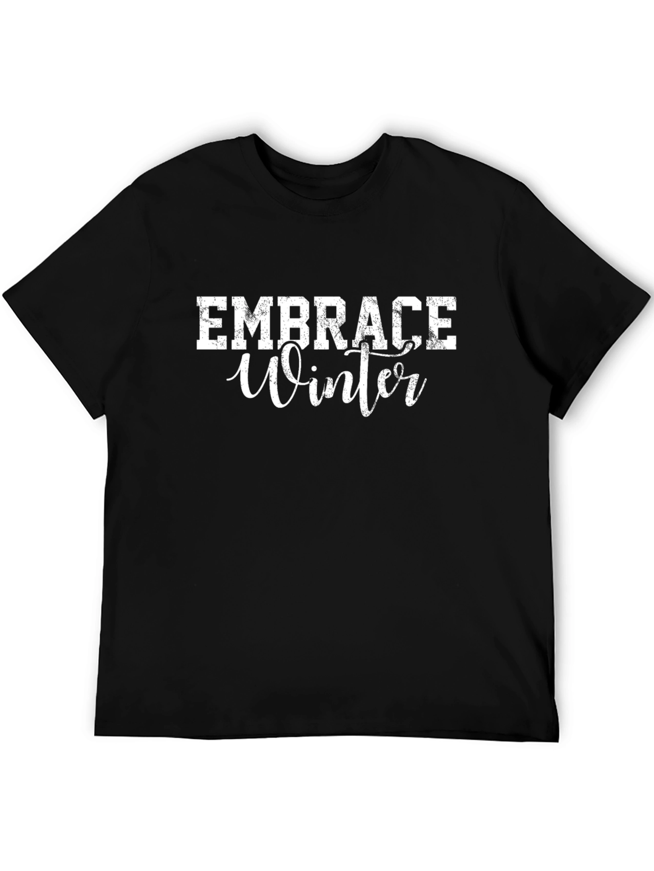 Embrace Winter Black T-Shirt