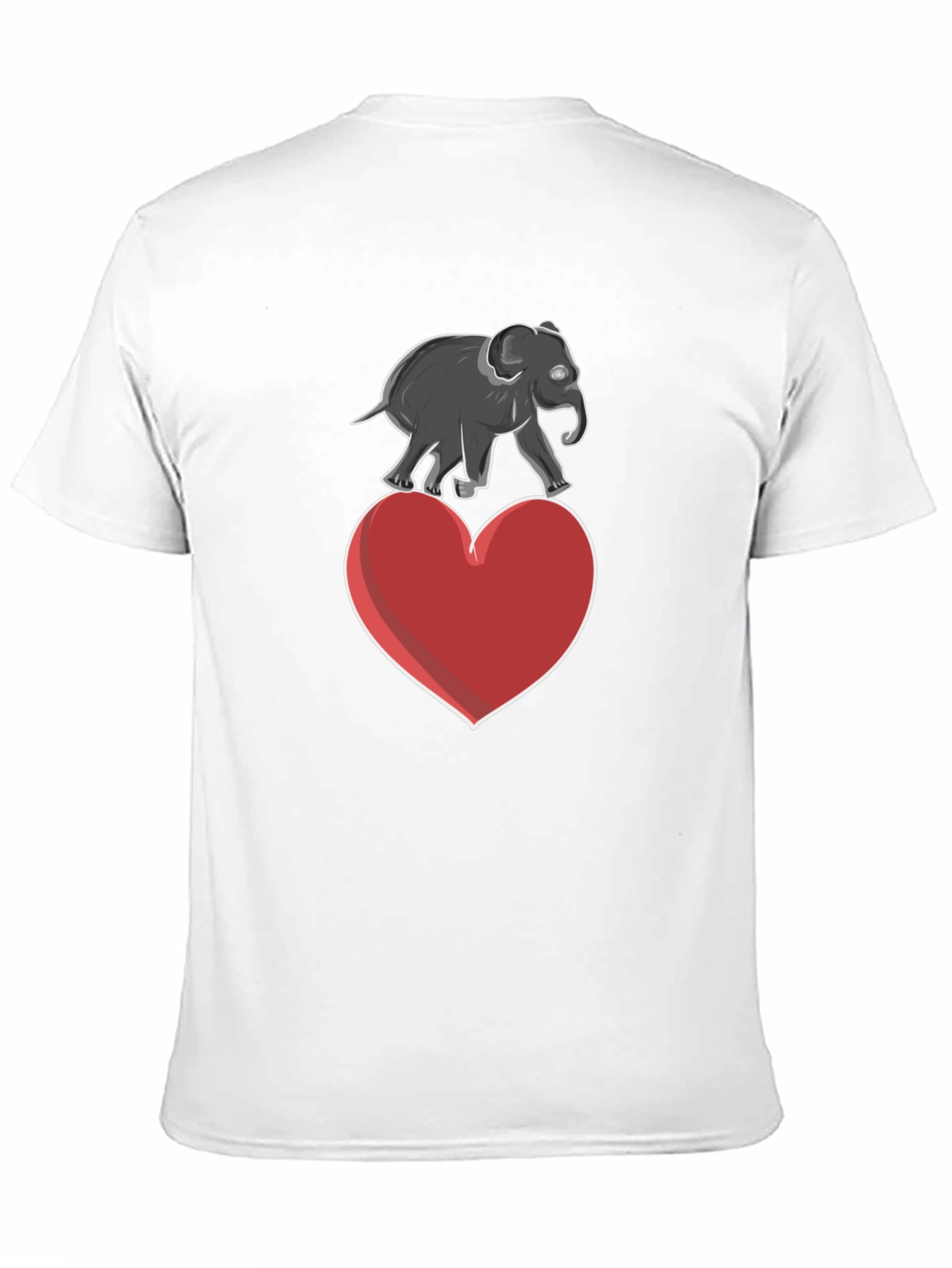 Elephant on Heart Graphic Tee