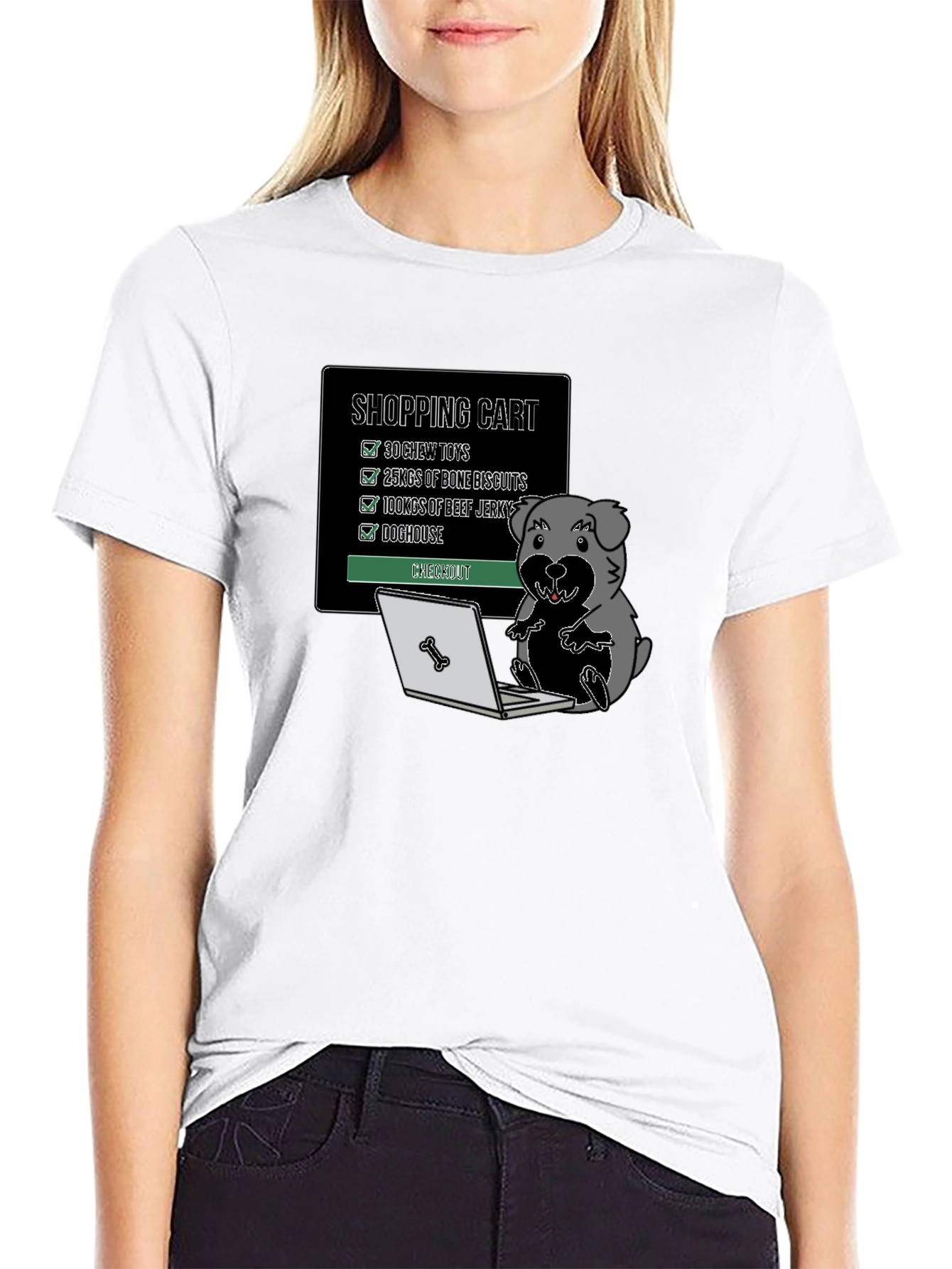 Dog Lovers Shopping Spree Graphic T-Shirt