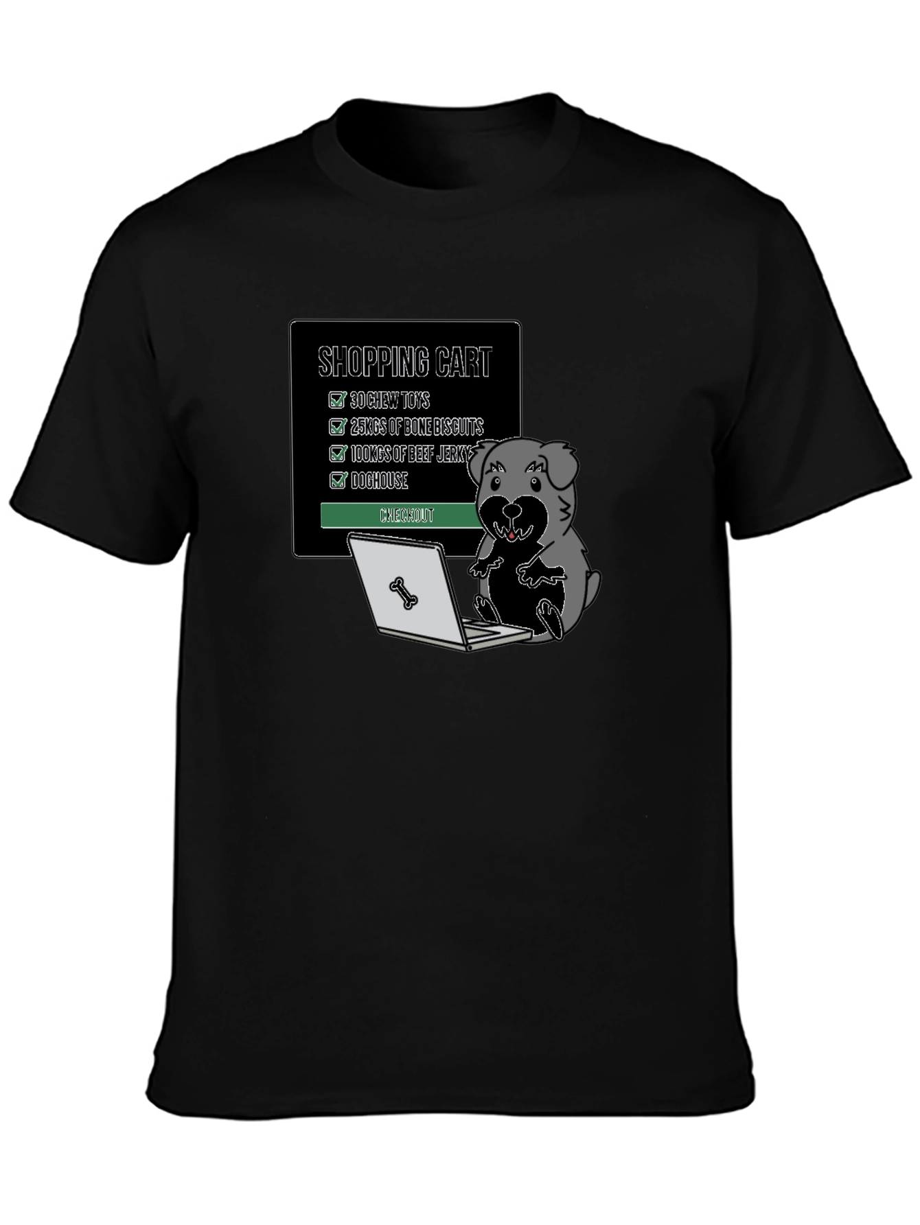 Dog Lovers Shopping Spree Graphic T-Shirt