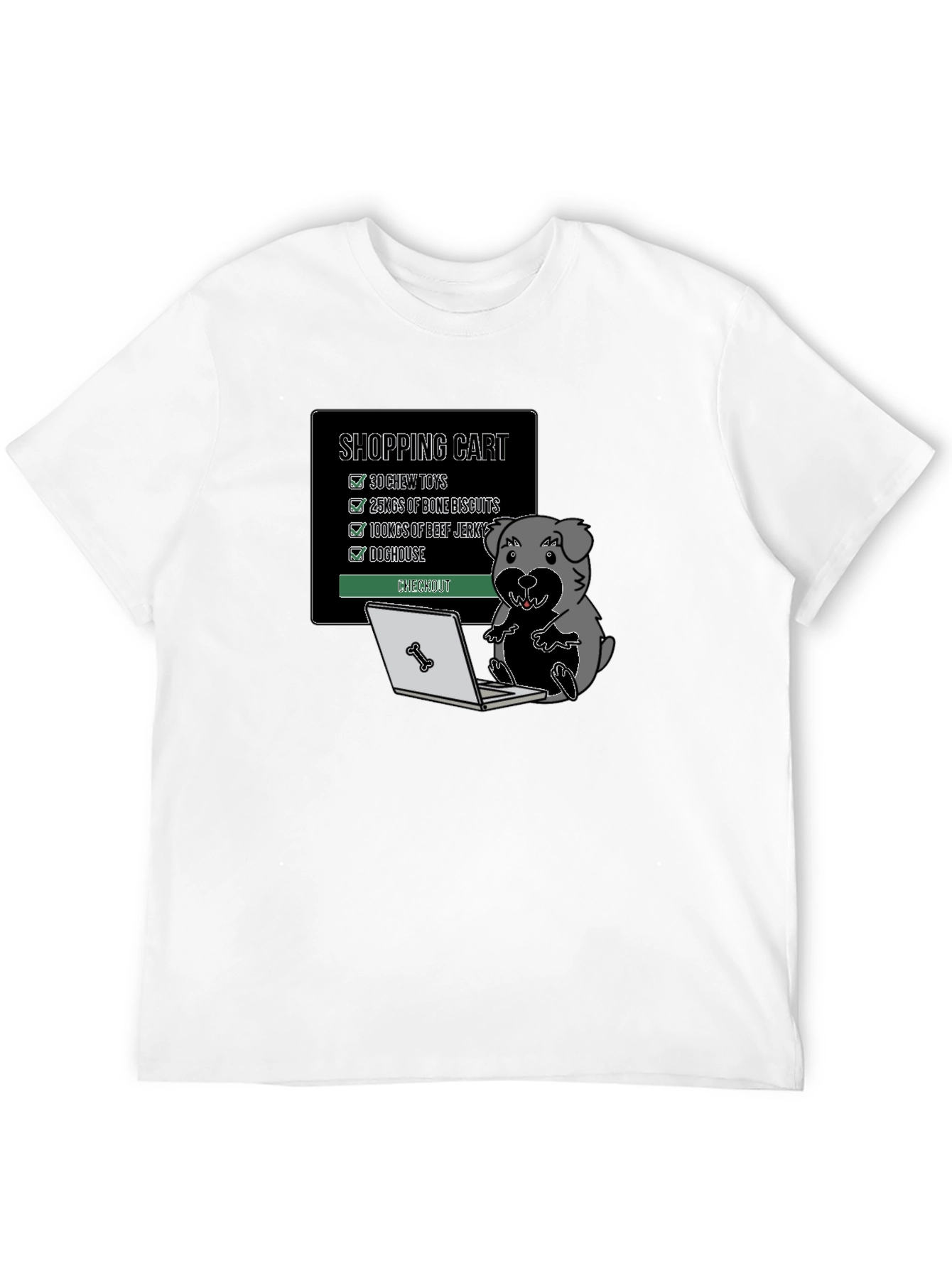 Dog Lovers Shopping Spree Graphic T-Shirt