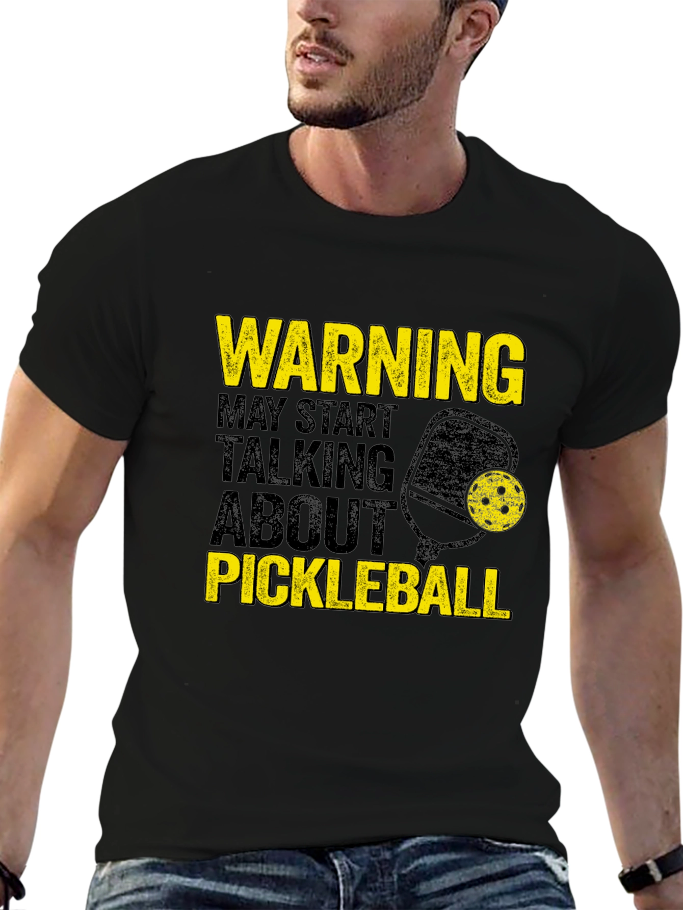Warning Pickleball Graphic Tee