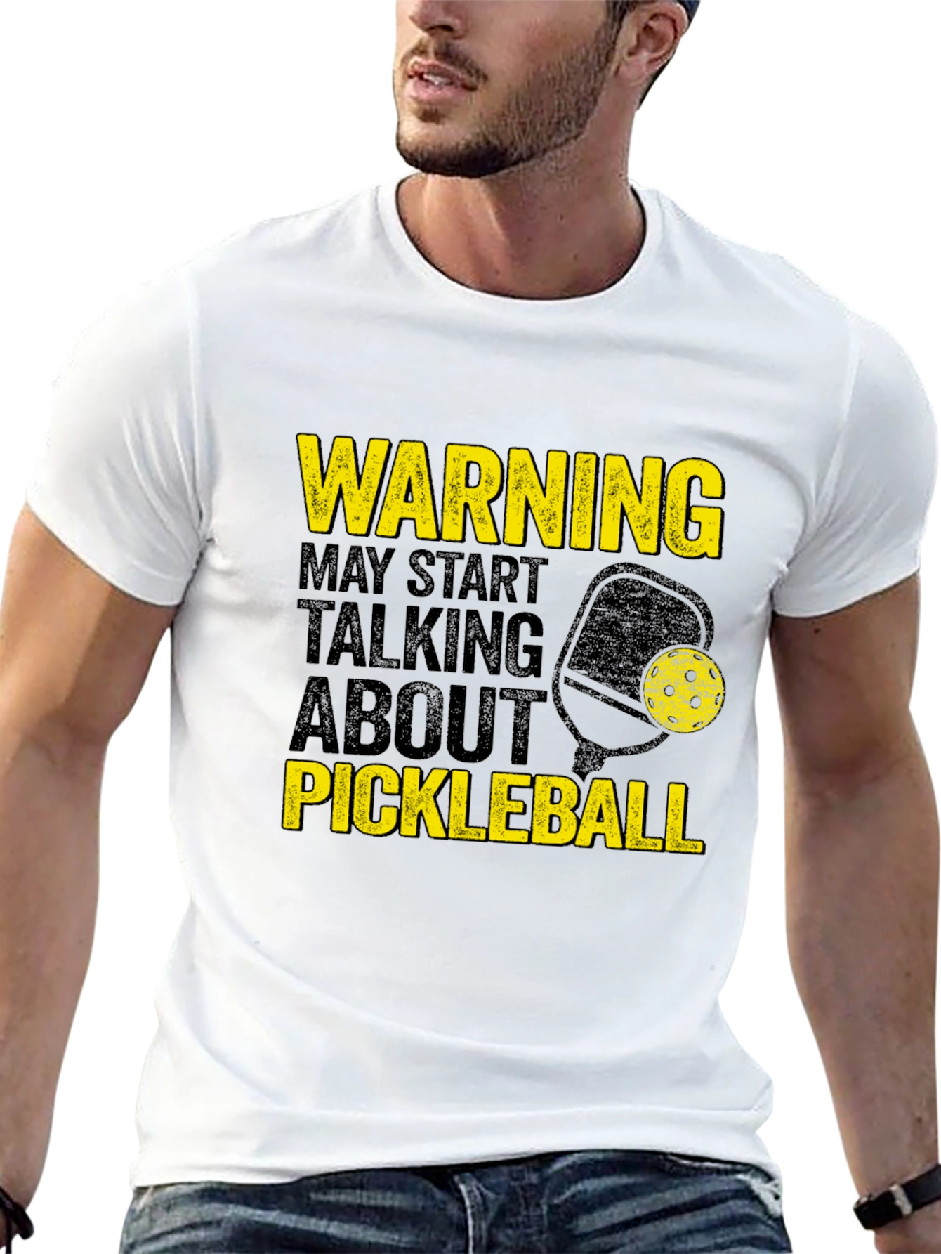 Warning Pickleball Graphic Tee