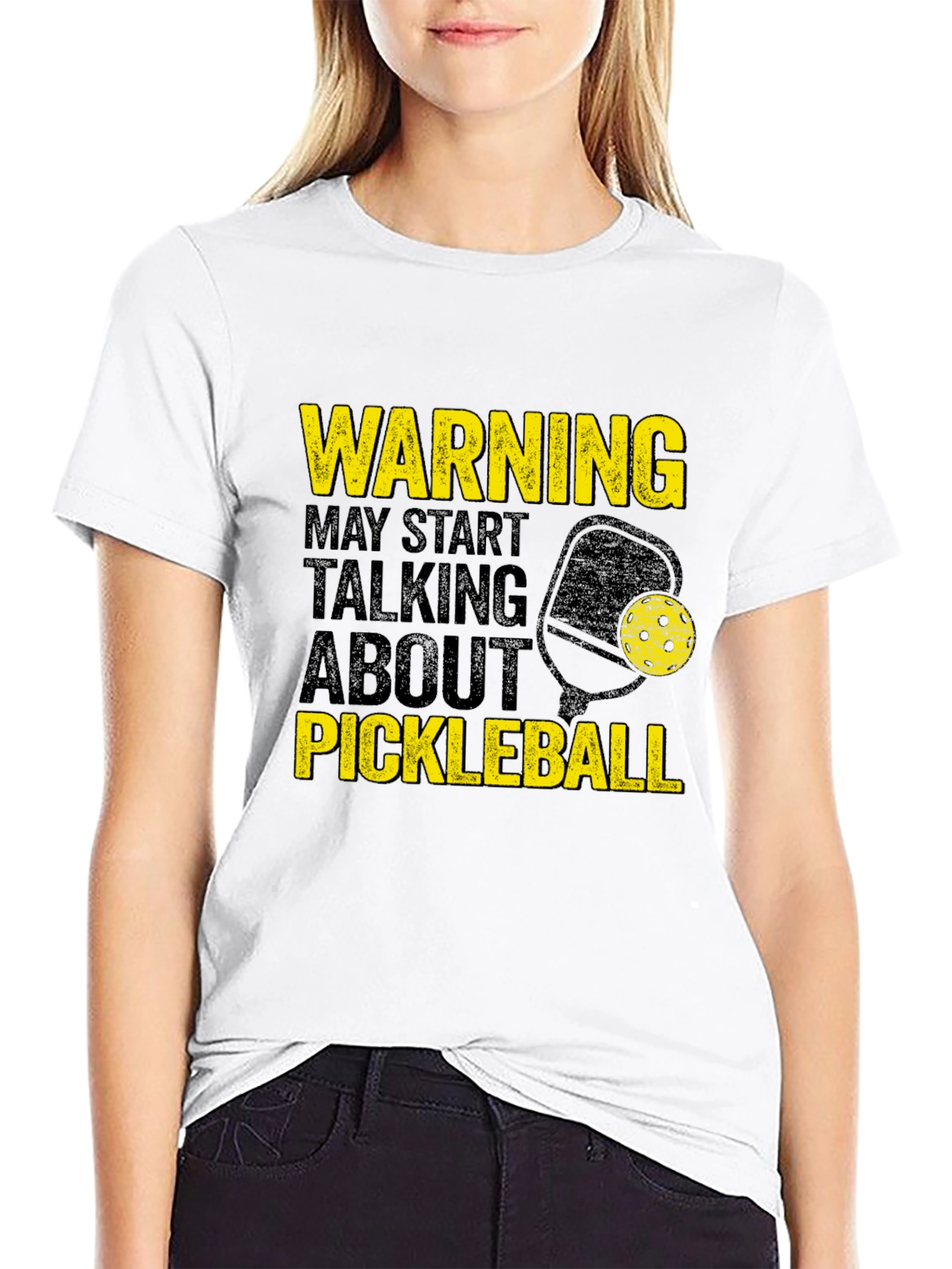 Warning Pickleball Graphic Tee