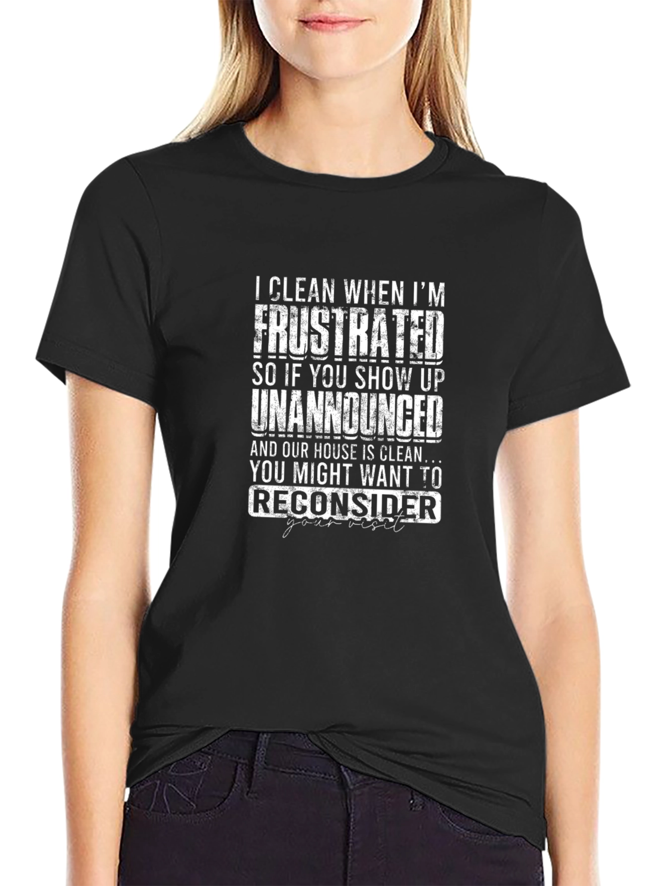 Frustrated Cleaning T-Shirt Funny Novelty Tee