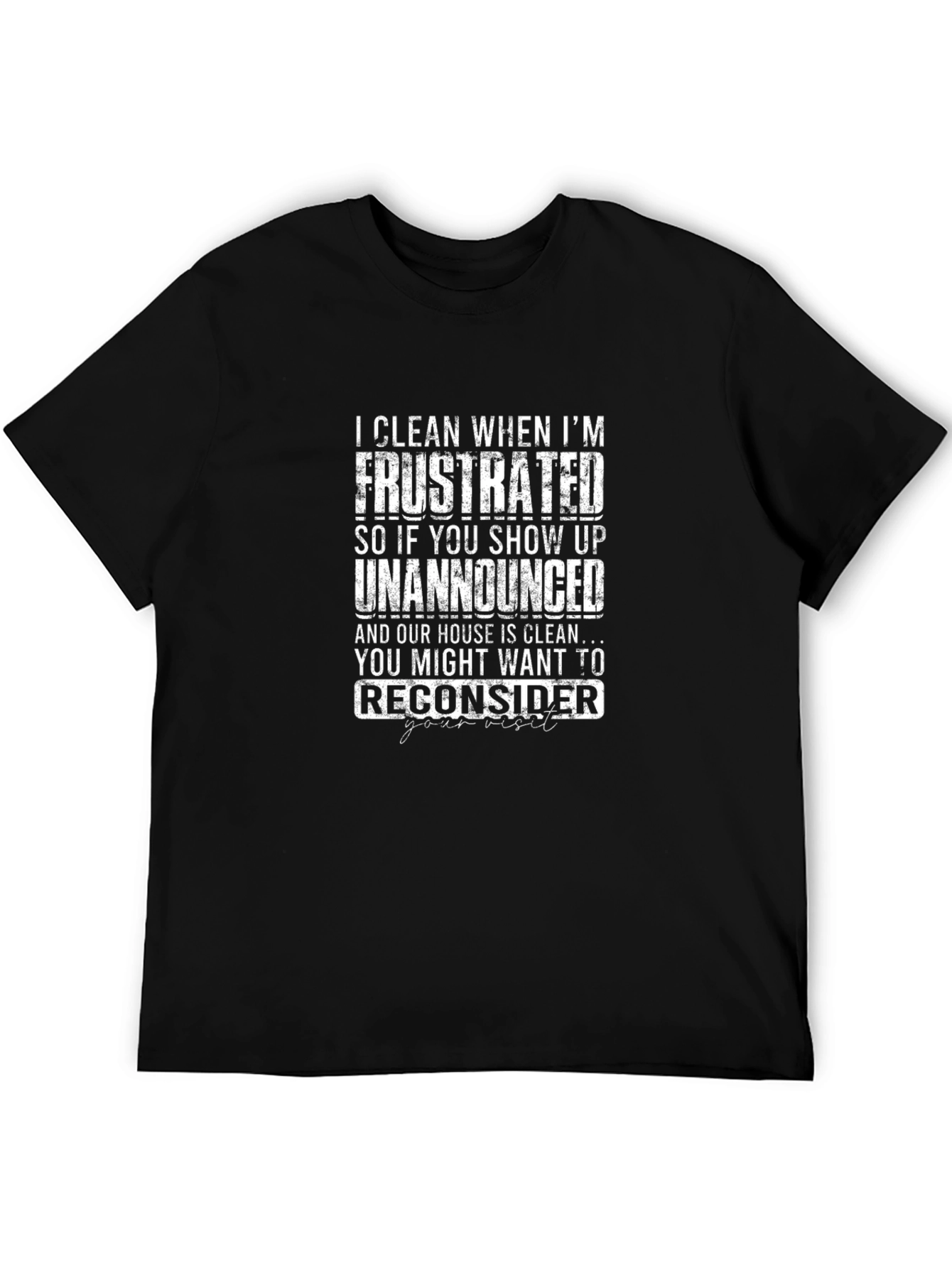 Frustrated Cleaning T-Shirt Funny Novelty Tee