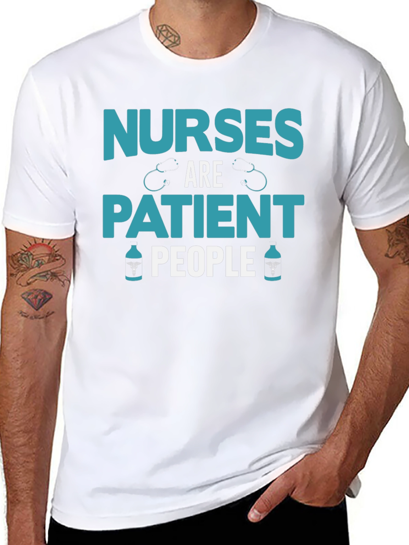 Nurses Are Patient People Graphic T-Shirt
