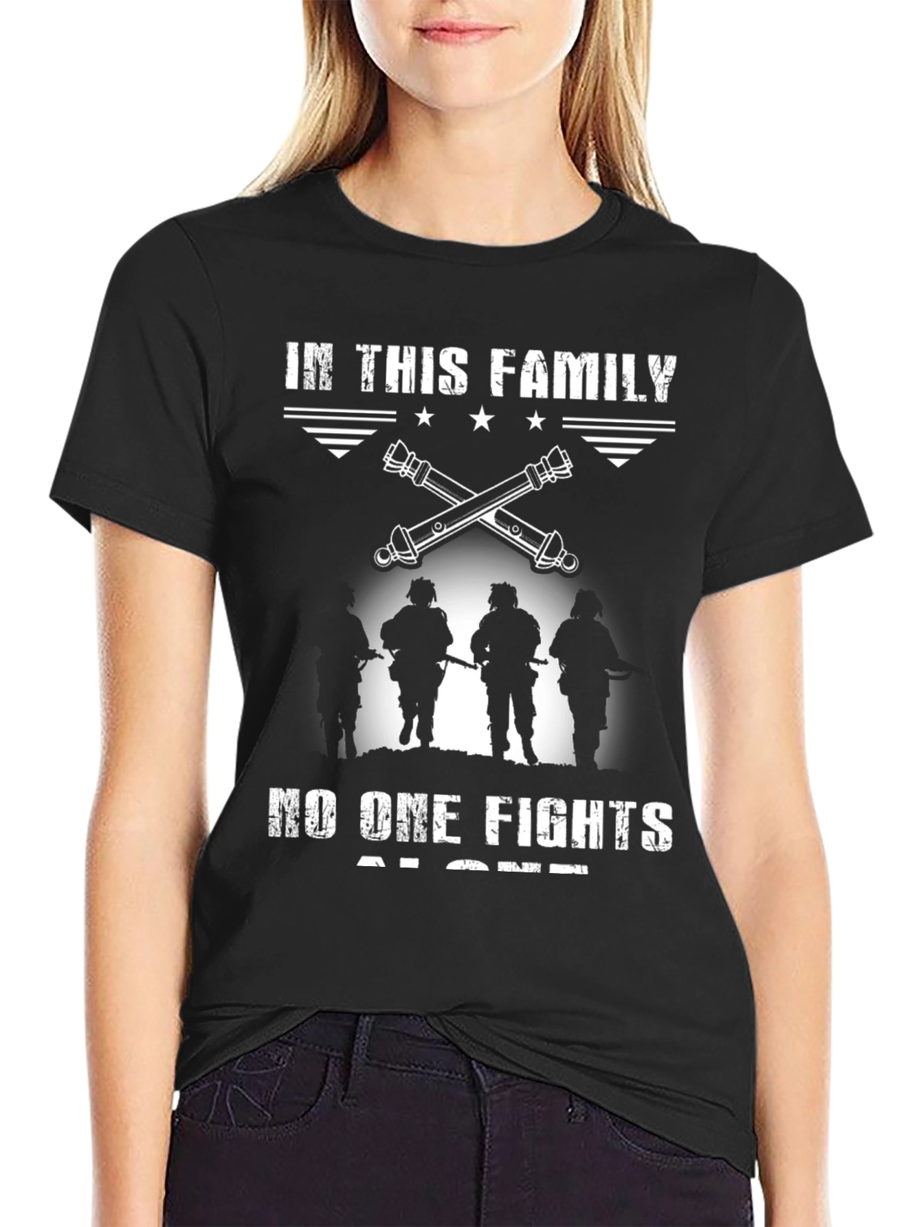 In This Family No One Fights Alone T-Shirt