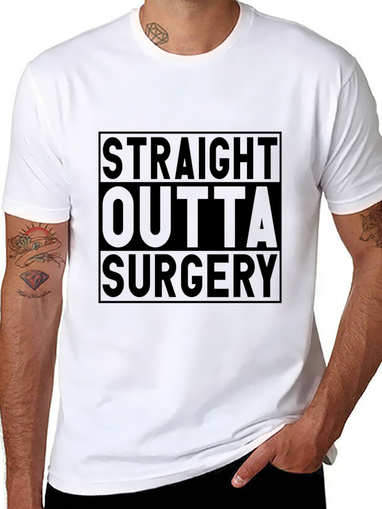 Straight Outta Surgery Funny T-Shirt