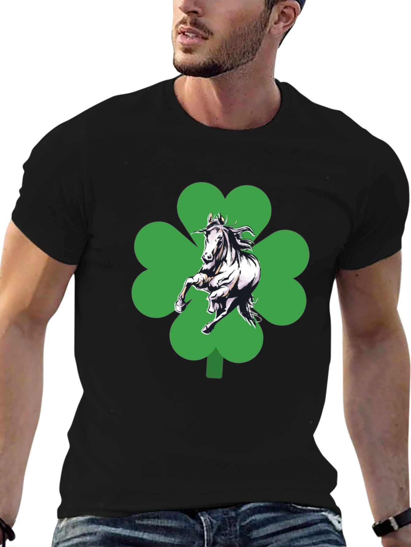 Lucky Horse Clover T-Shirt