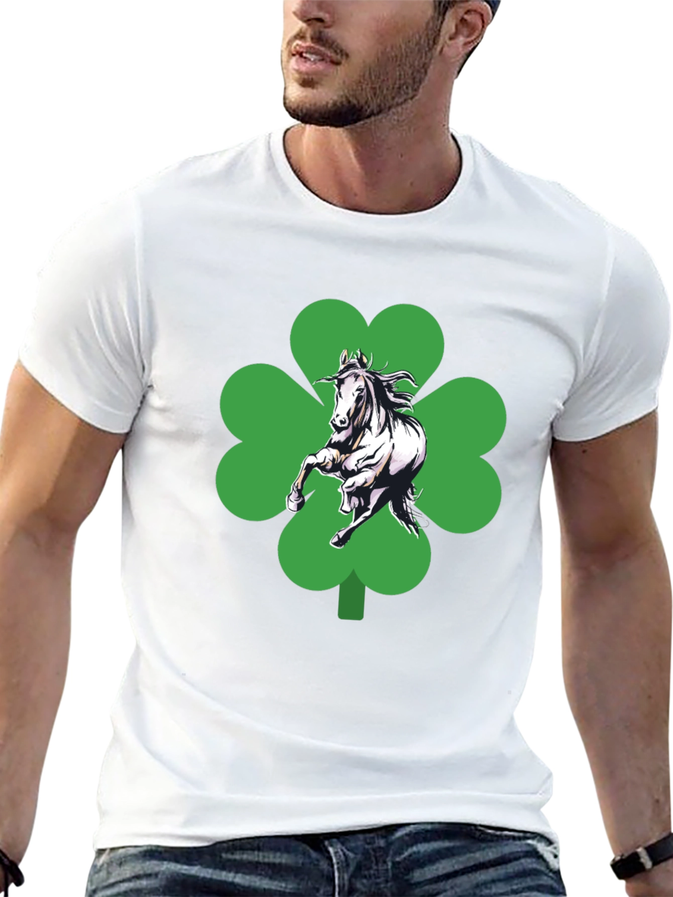 Lucky Horse Clover T-Shirt