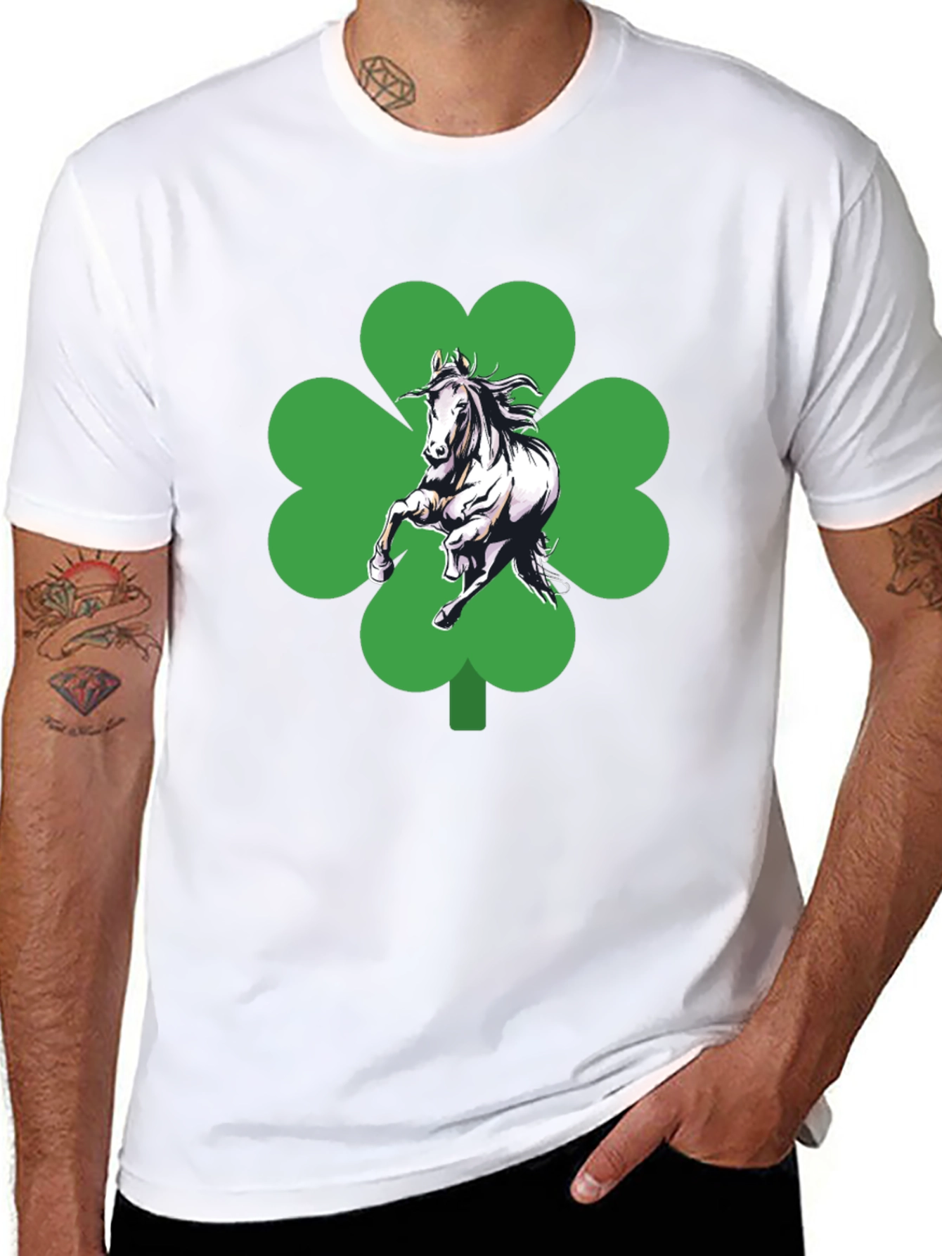 Lucky Horse Clover T-Shirt