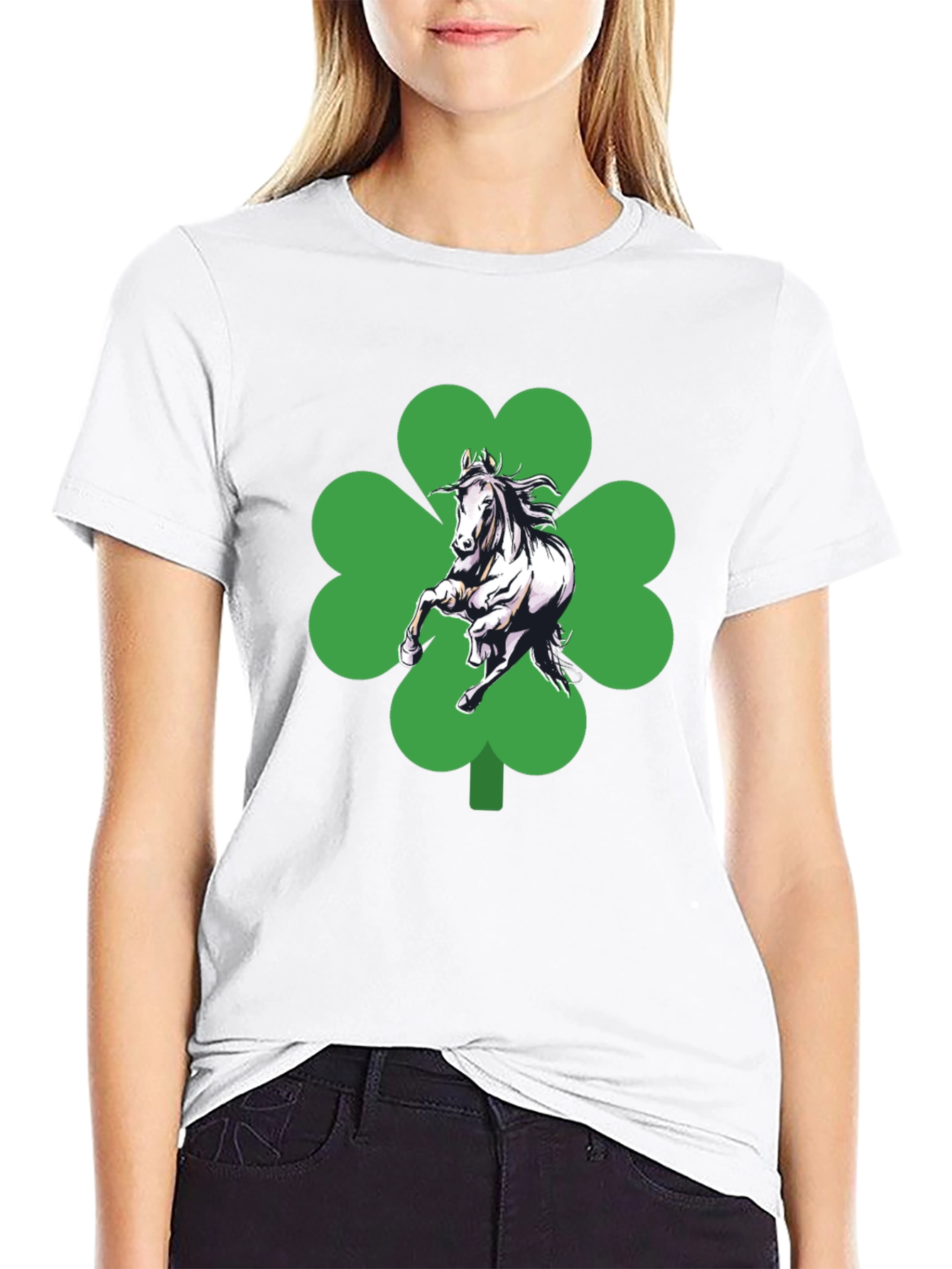Lucky Horse Clover T-Shirt
