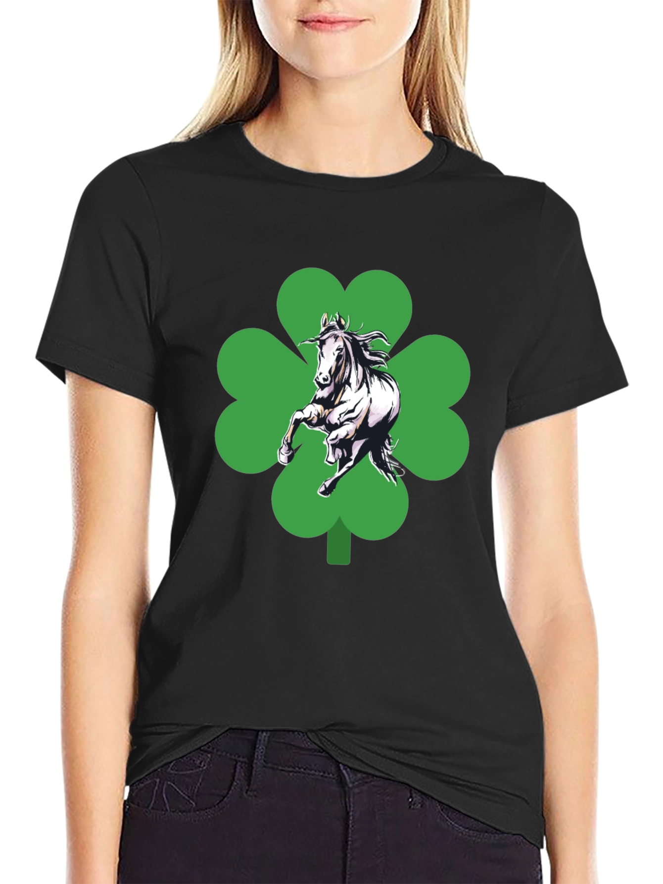 Lucky Horse Clover T-Shirt