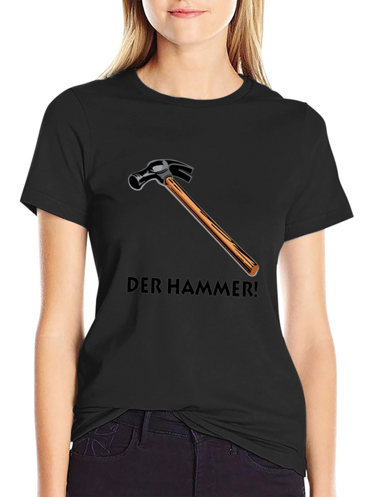 Der Hammer! Graphic Tee - Black Cotton Hammer T-Shirt