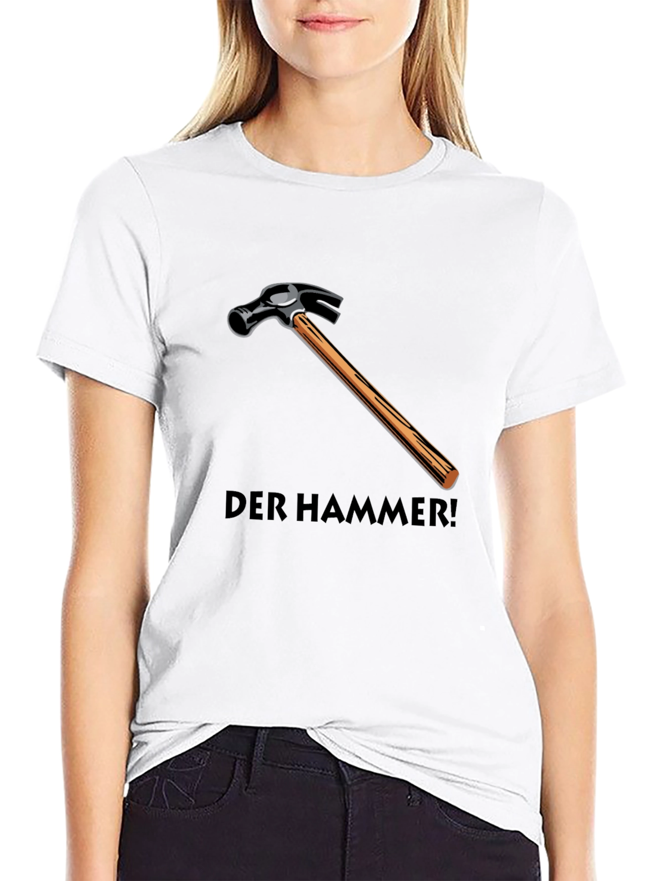 Der Hammer! Graphic Tee - Black Cotton Hammer T-Shirt