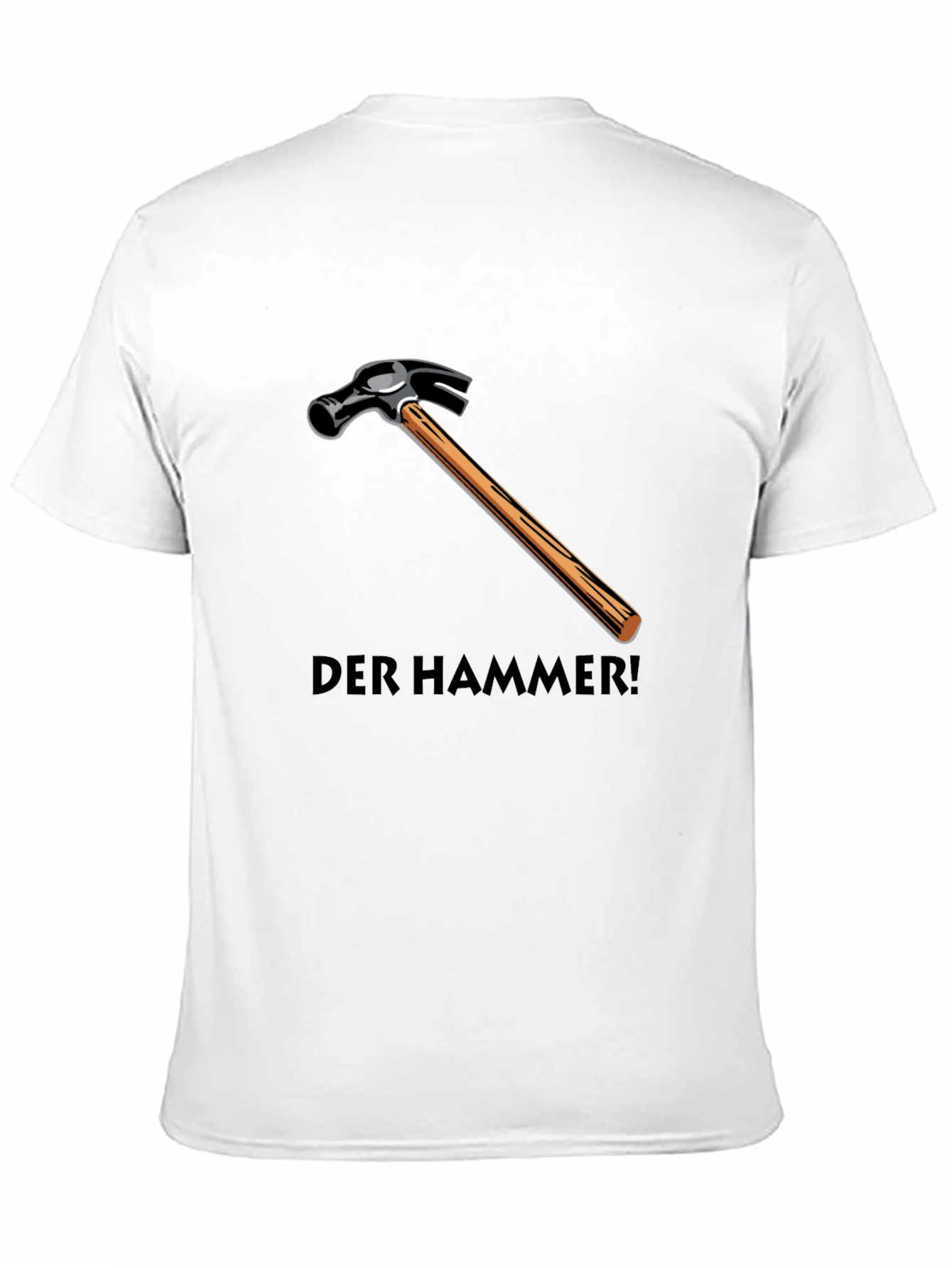 Der Hammer! Graphic Tee - Black Cotton Hammer T-Shirt
