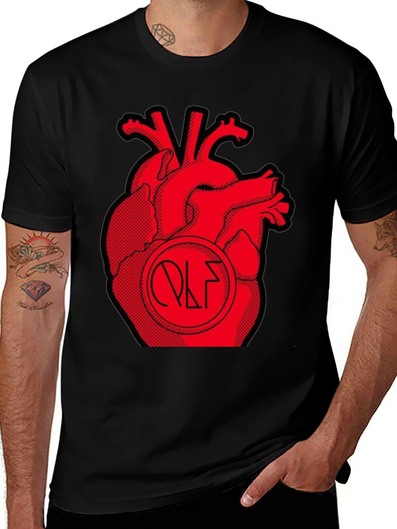 Anatomical Heart Graphic Tee - Unique Artistic Design