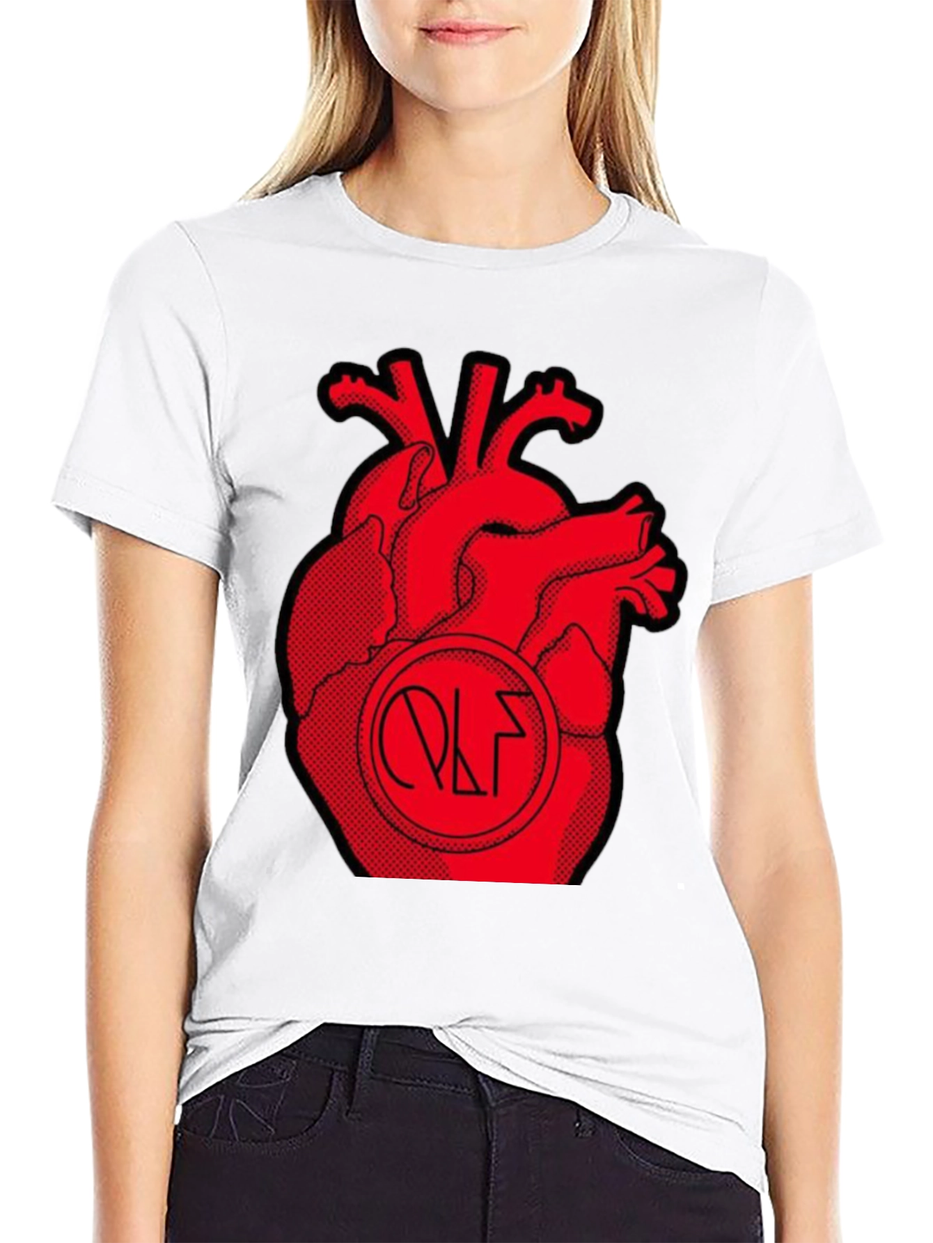Anatomical Heart Graphic Tee - Unique Artistic Design