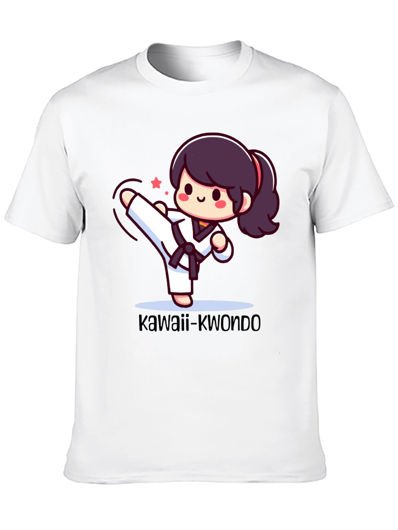 Kawaii Kwondo Black T-Shirt
