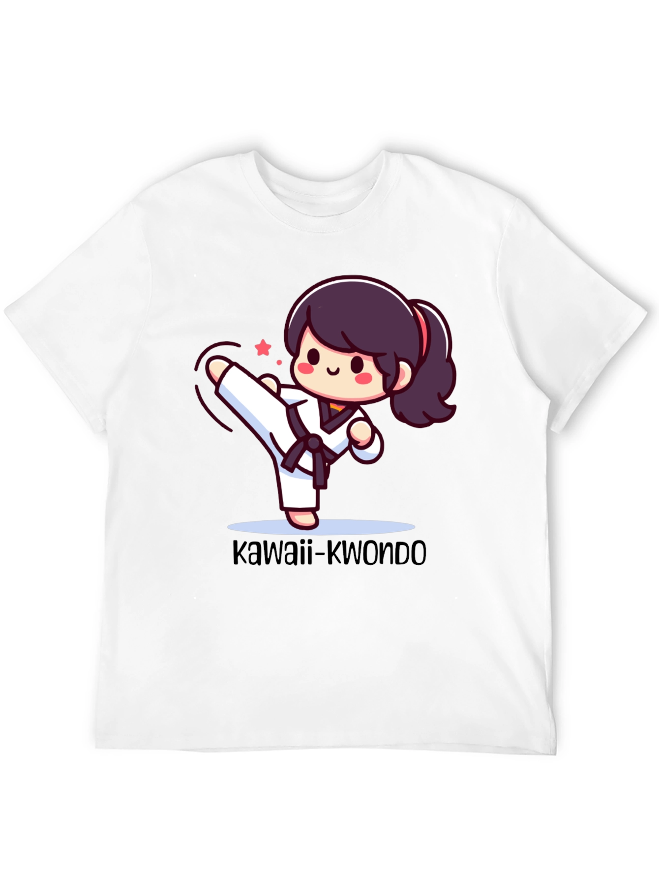 Kawaii Kwondo Black T-Shirt