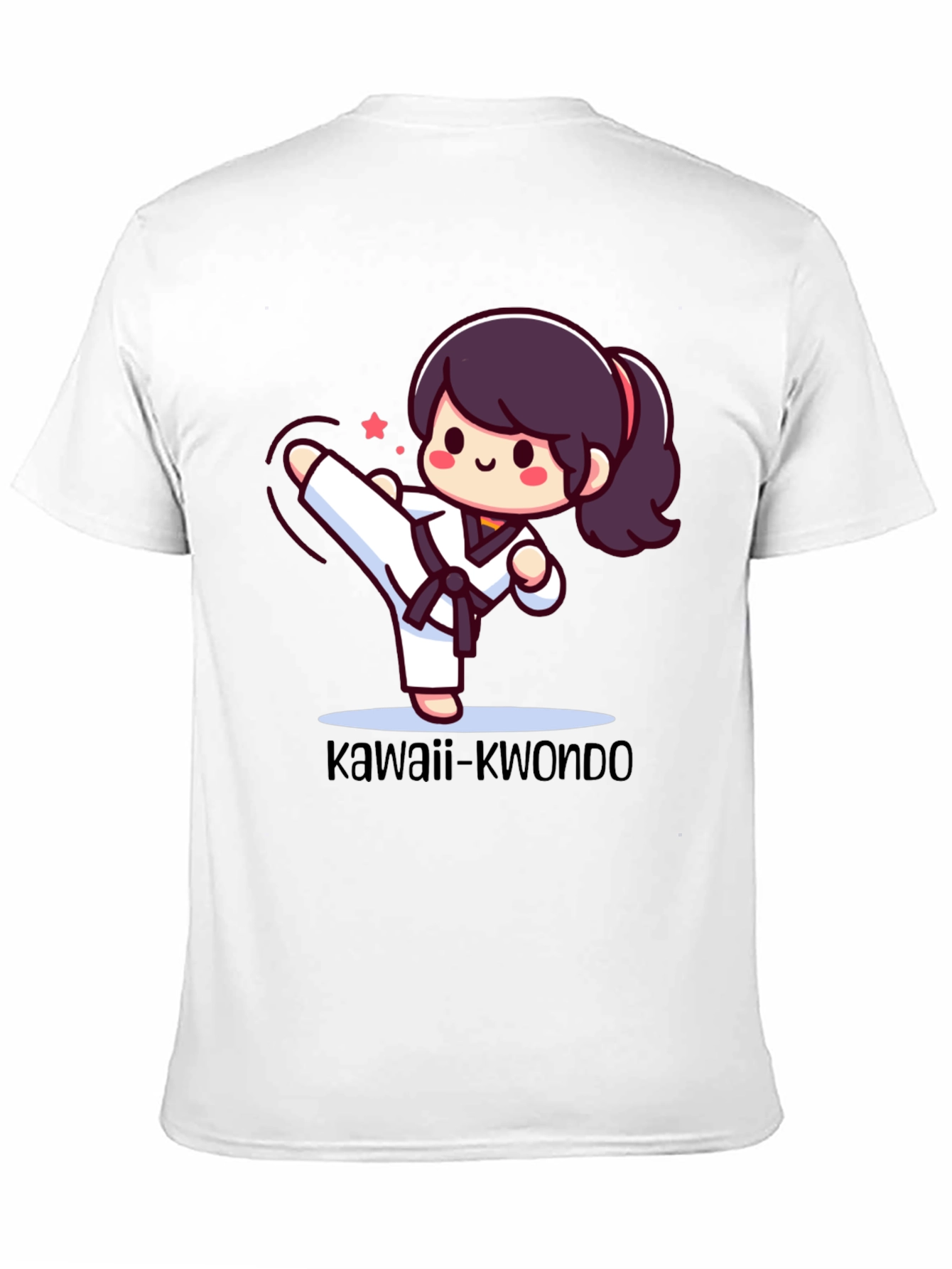 Kawaii Kwondo Black T-Shirt