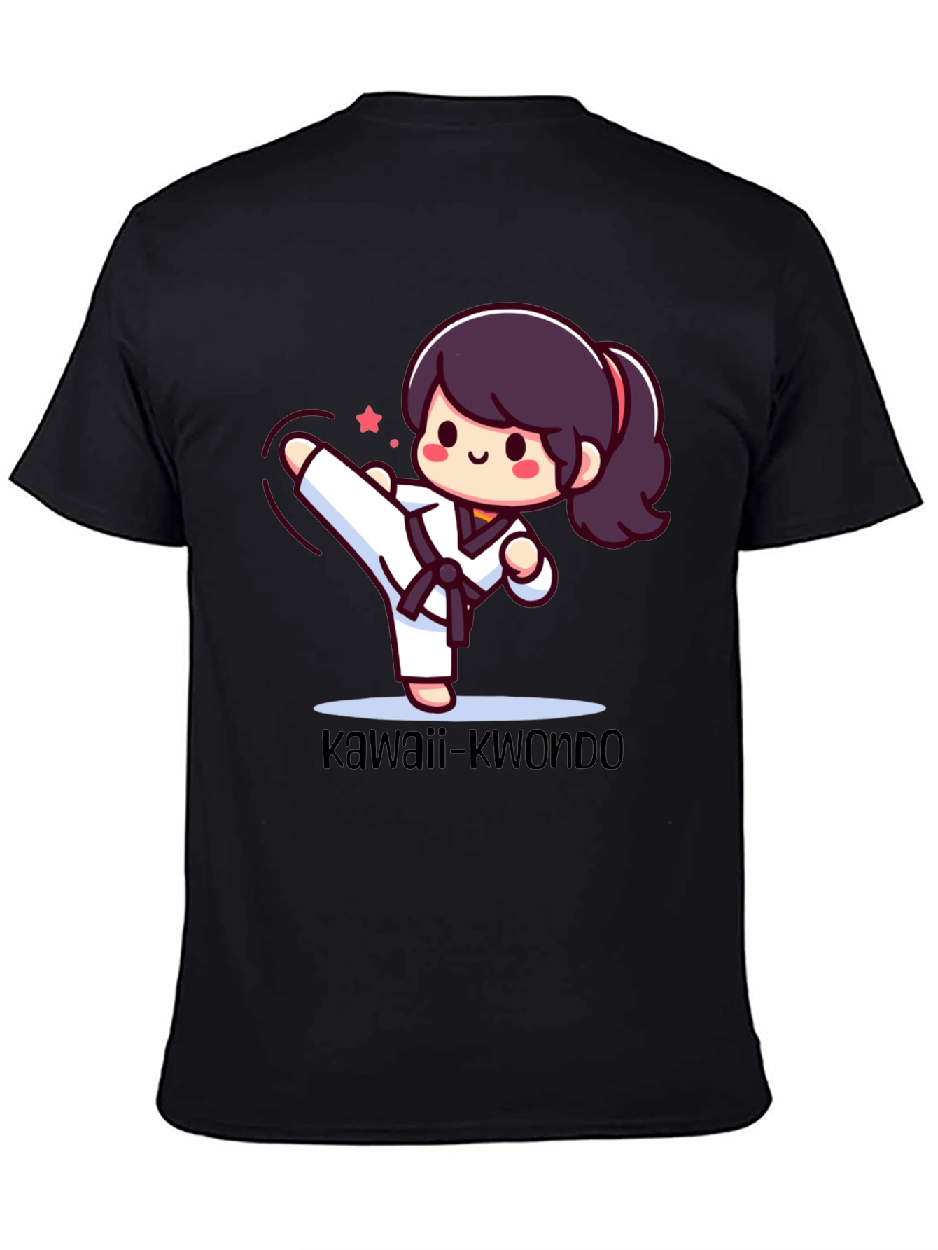 Kawaii Kwondo Black T-Shirt