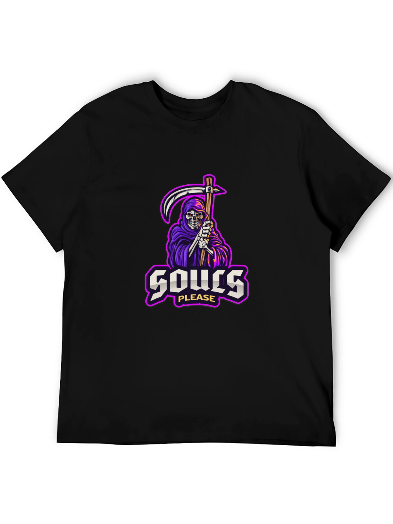 Souls Please Grim Reaper Graphic T-Shirt