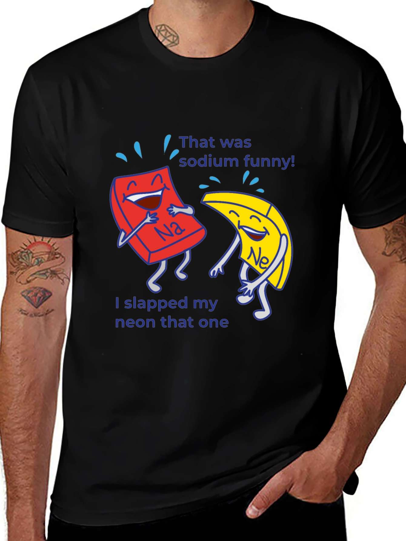 Funny Chemistry Pun T-Shirt Sodium Neon Elements Science Tee