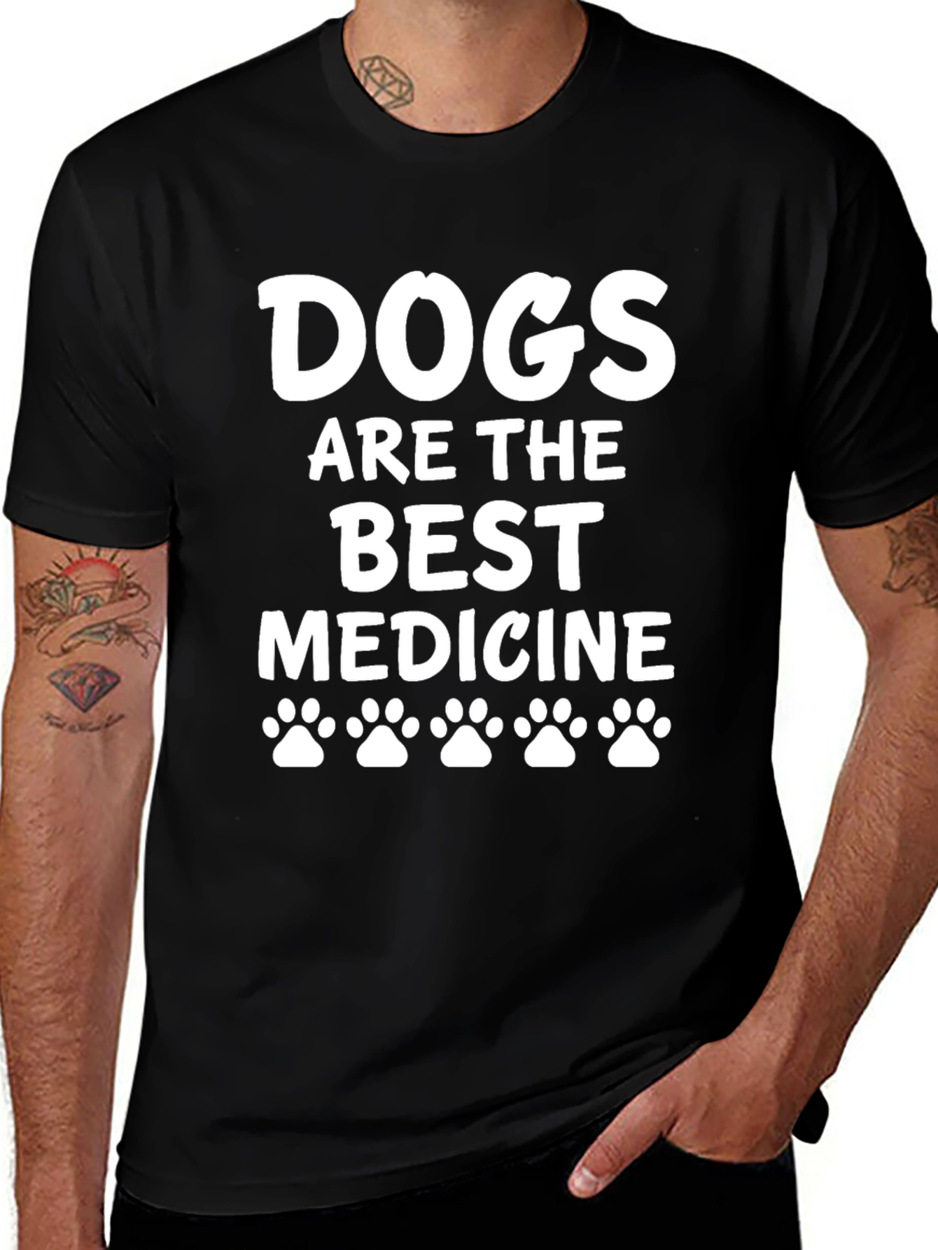 Dogs Are The Best Medicine Graphic Tee