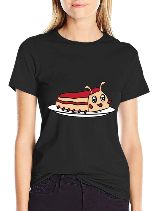 Cartoon Sandwich Bug Graphic Tee - Funny Novelty Shirt