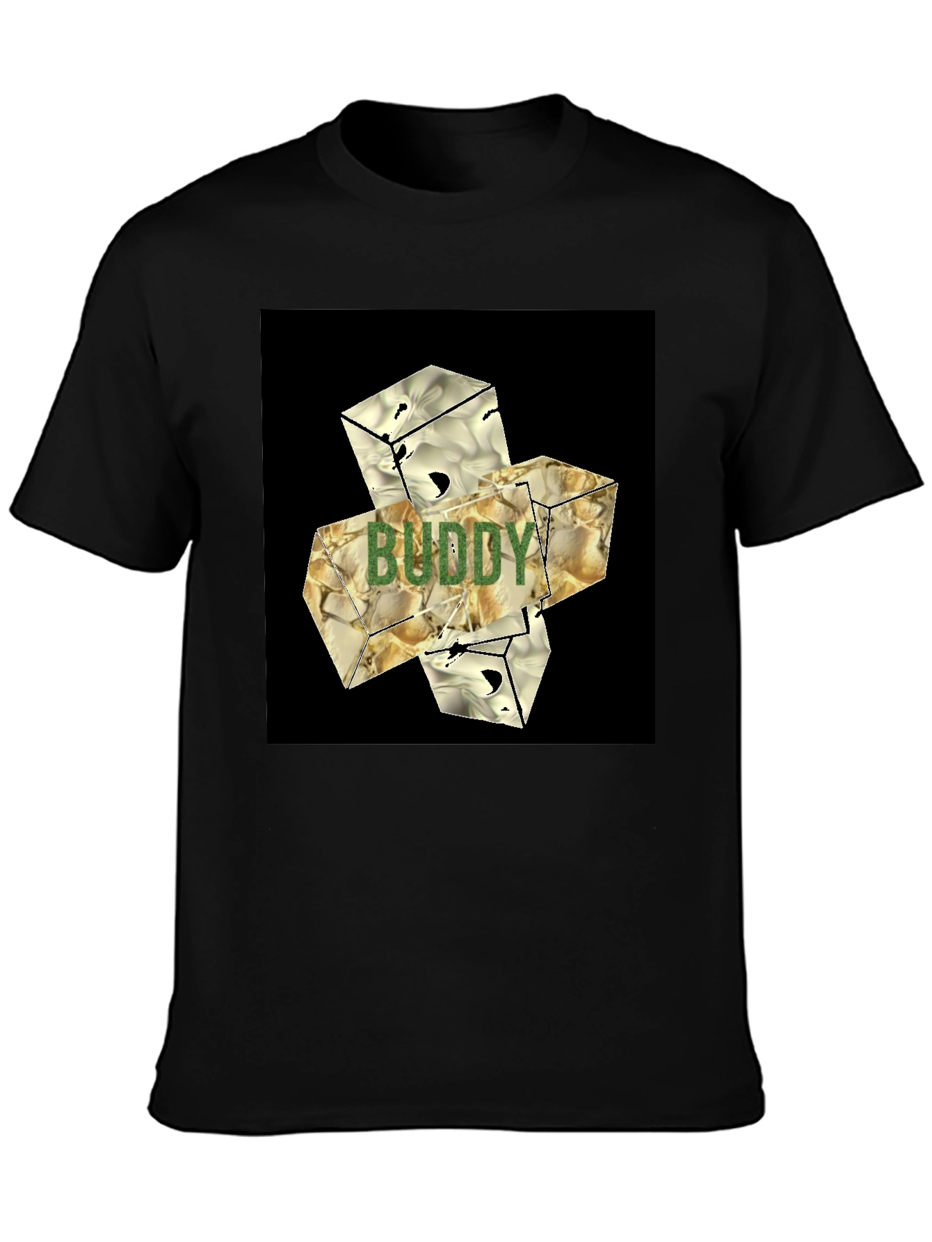 Abstract Buddy Graphic Tee - Modern Streetwear