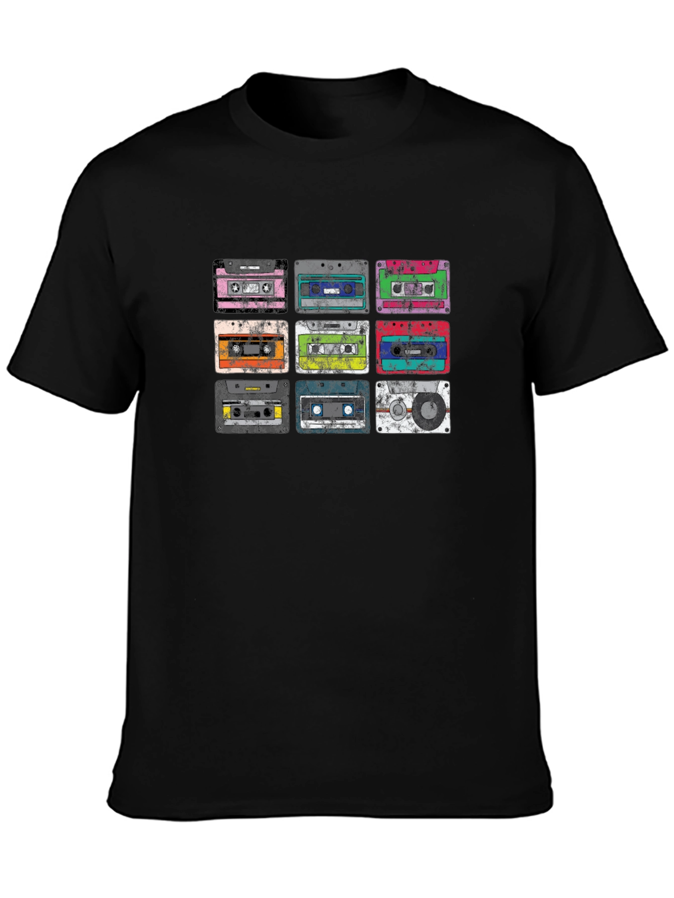 Retro Cassette Tape Graphic Tee - Classic Audio Style