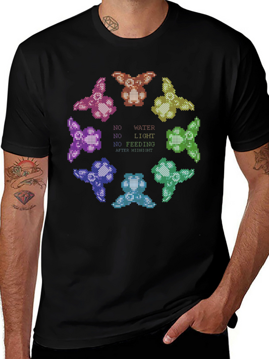 Gremlins Care Instructions Graphic Black T-Shirt