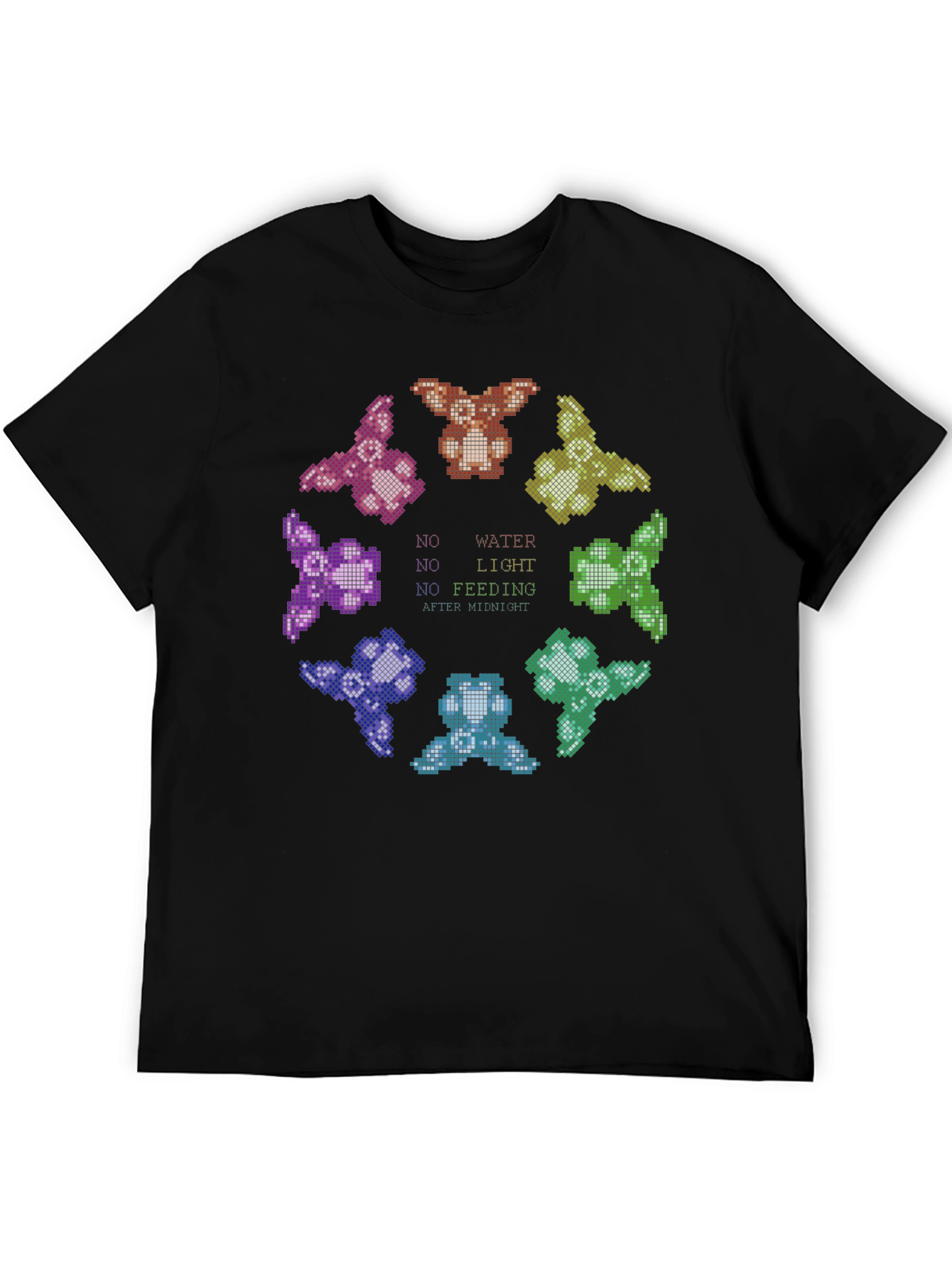 Gremlins Care Instructions Graphic Black T-Shirt