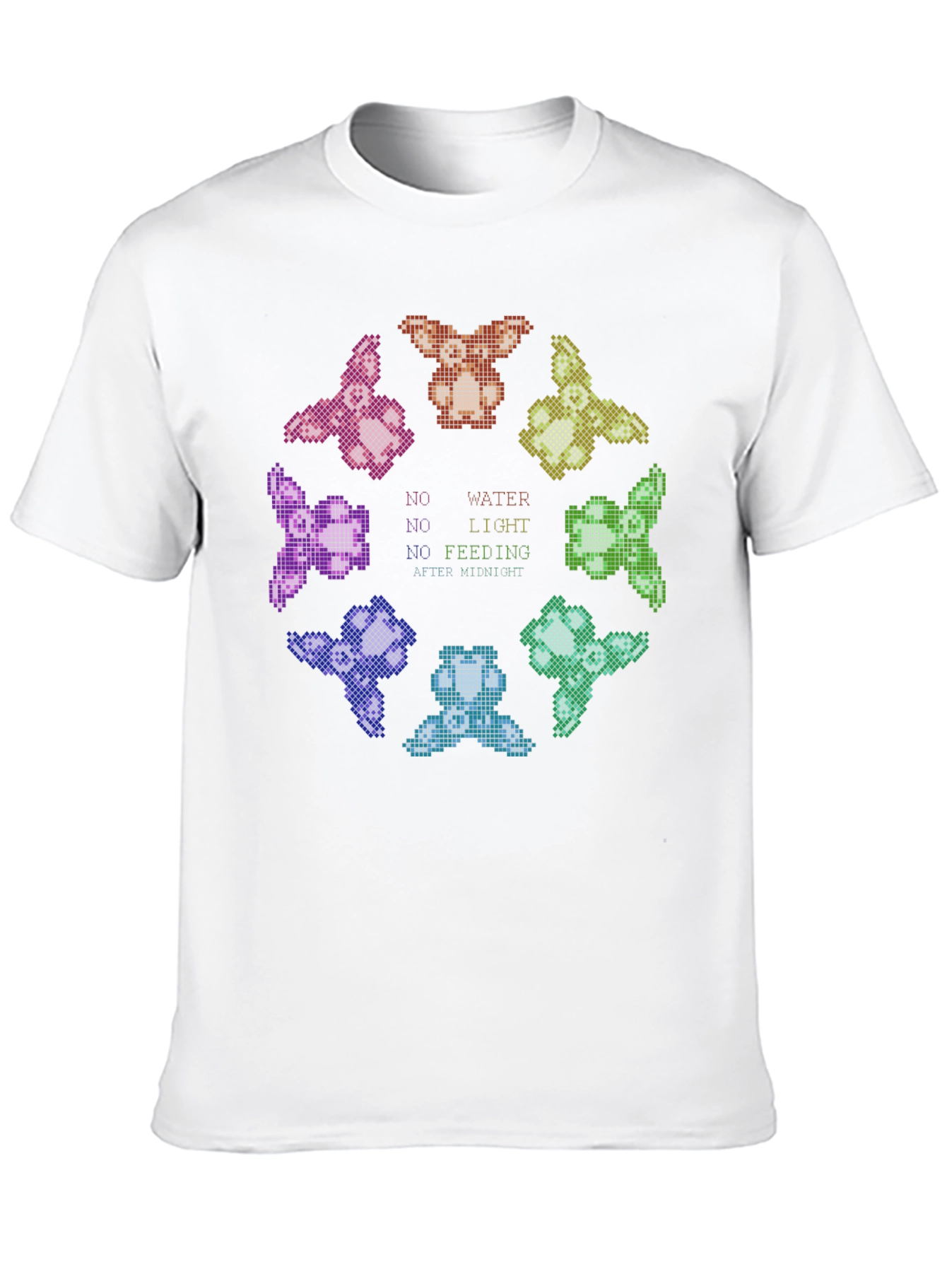 Gremlins Care Instructions Graphic Black T-Shirt