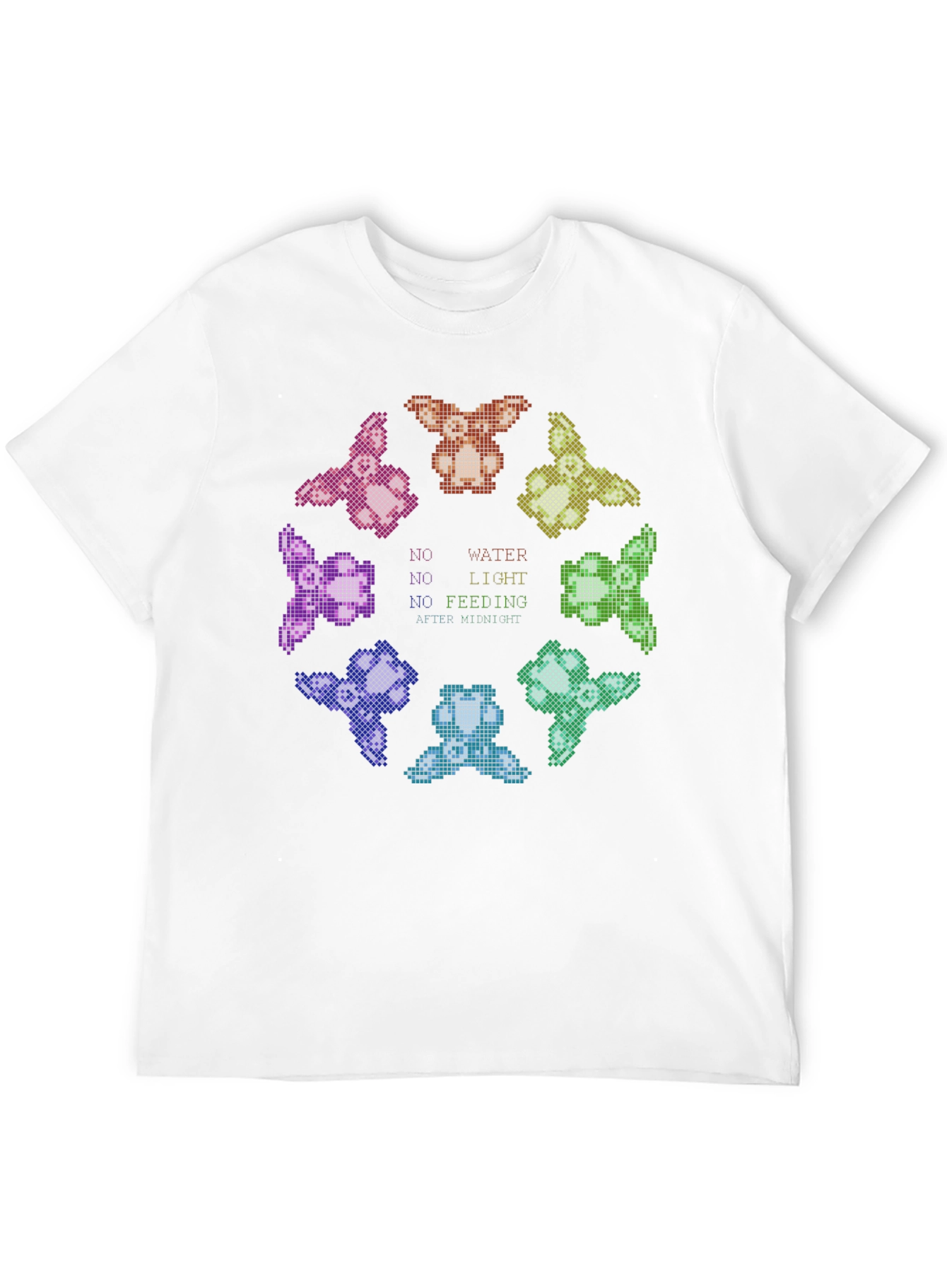Gremlins Care Instructions Graphic Black T-Shirt