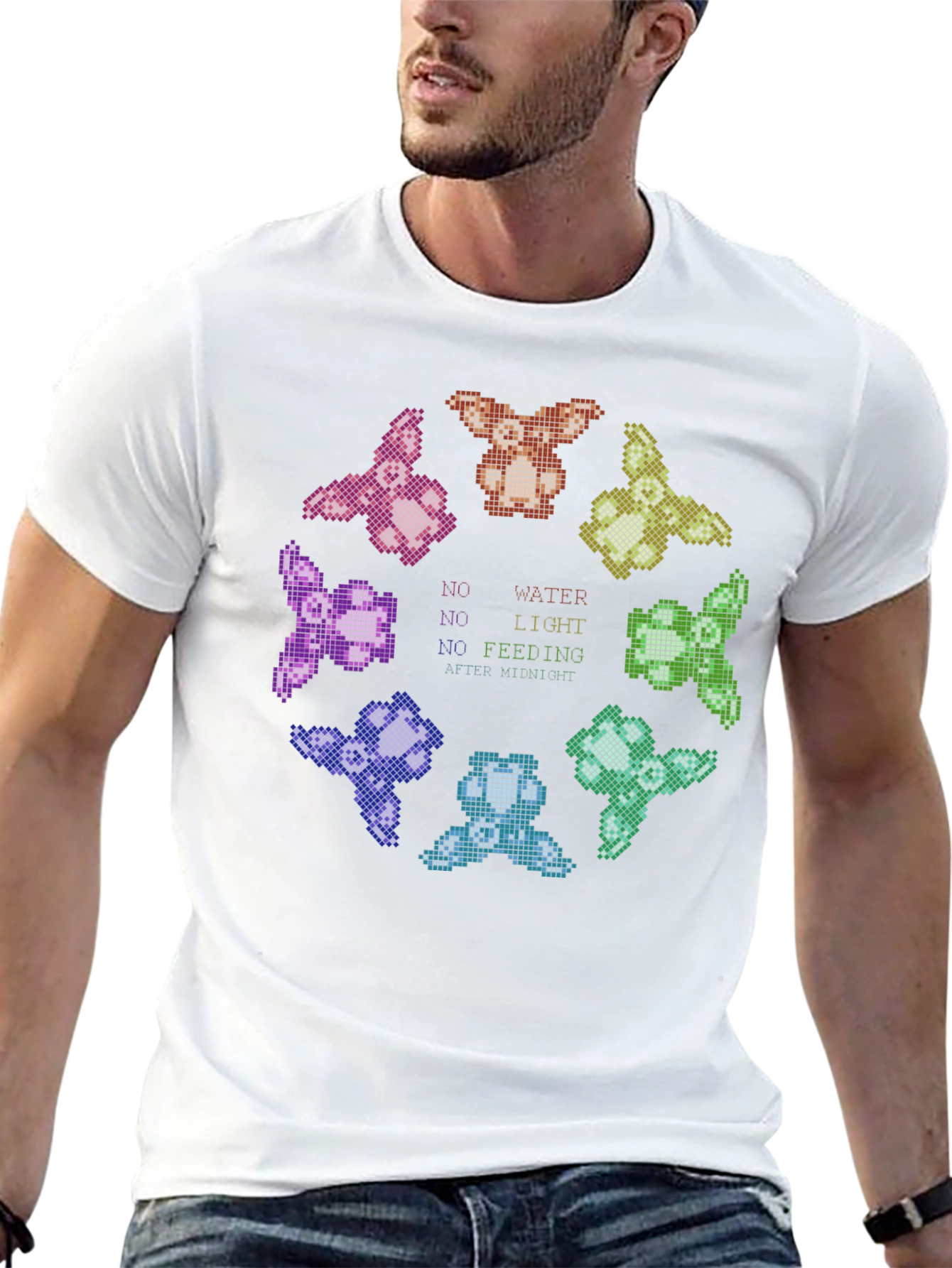 Gremlins Care Instructions Graphic Black T-Shirt